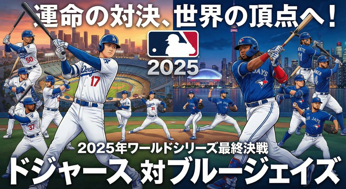 Draw an anime poster for the 2025 World Series: The Dodgers...