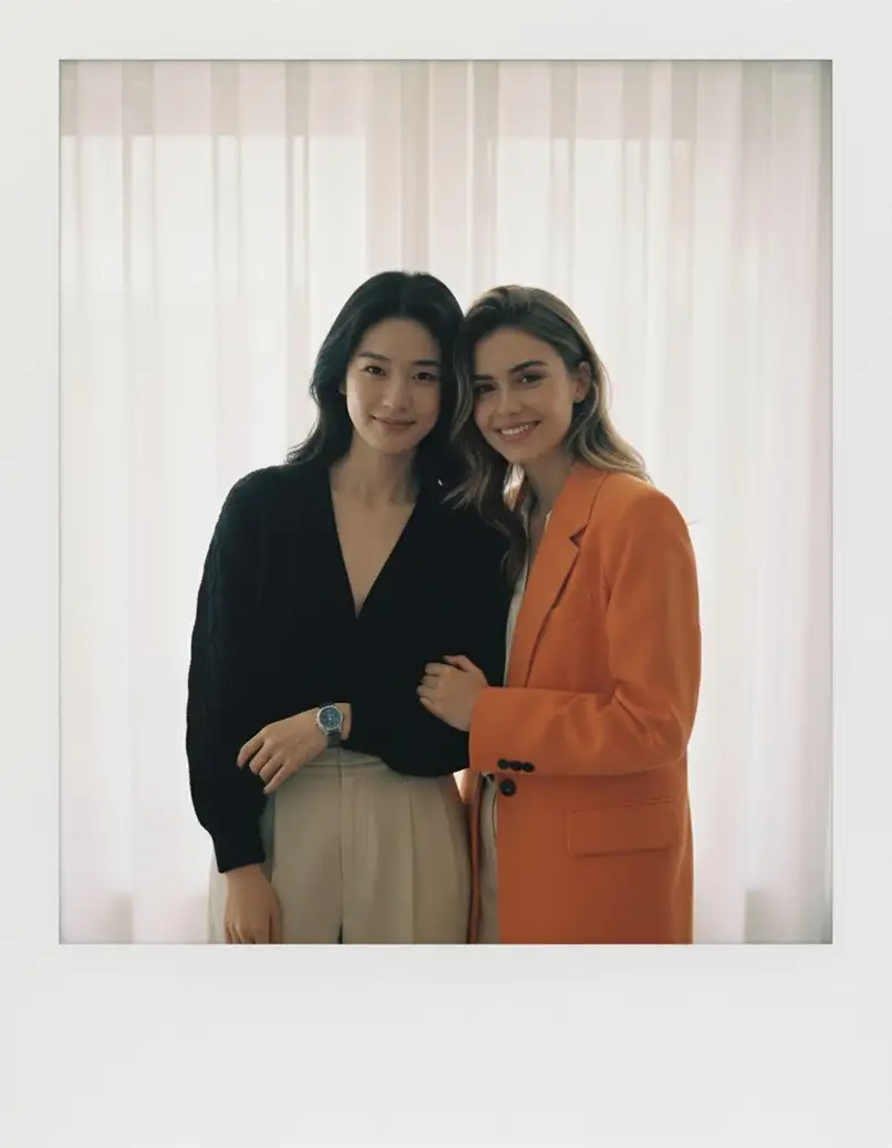 Create a 4K HD realistic polaroid-style photograph of the...