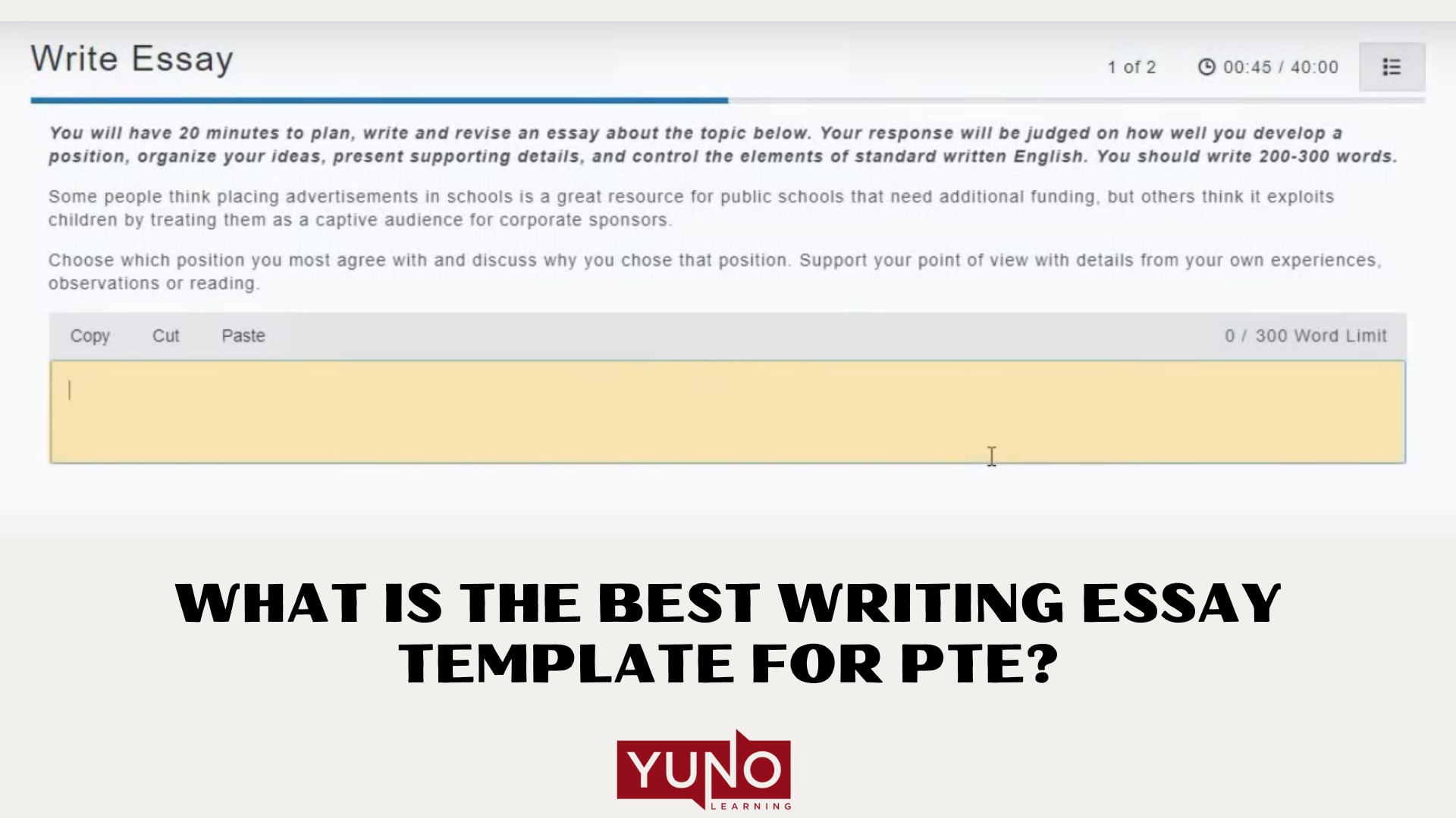 pte essay template one of the most
