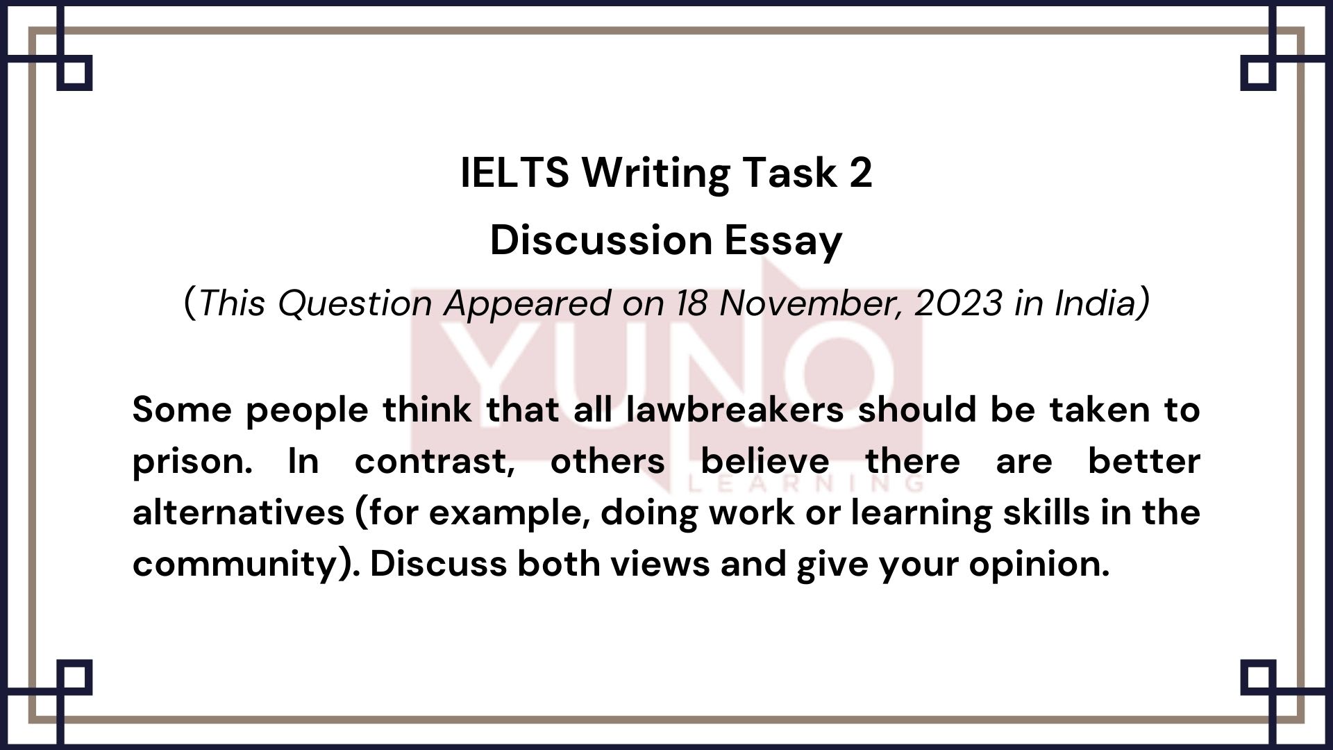 ielts essay topics about law