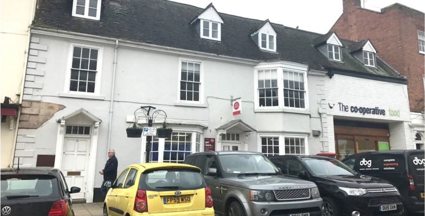 B1 Offices

Three storey office building

High Street location

Popular market town

Extending to 123m&sup2; (1324ft&sup2;) 

Asking Rent &pound;15,000 per annum