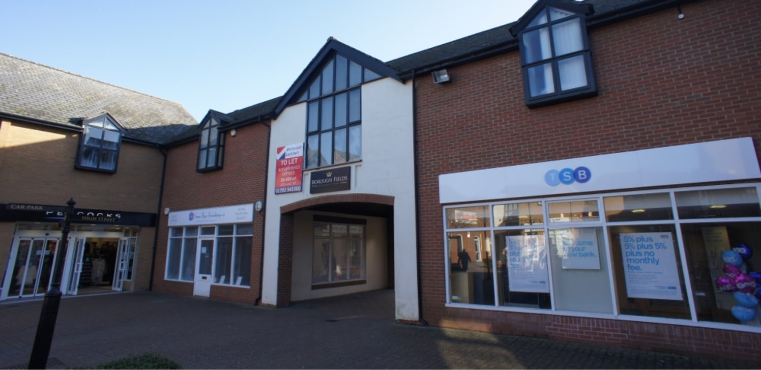 Borough Fields is a courtyard style shopping centre, anchored by Sainsburys and located in the heart of Royal Wootton Bassett.<br><br>The town centre is located approximately 1.5 miles from Junction 16 of the M4, providing easy access to the national...