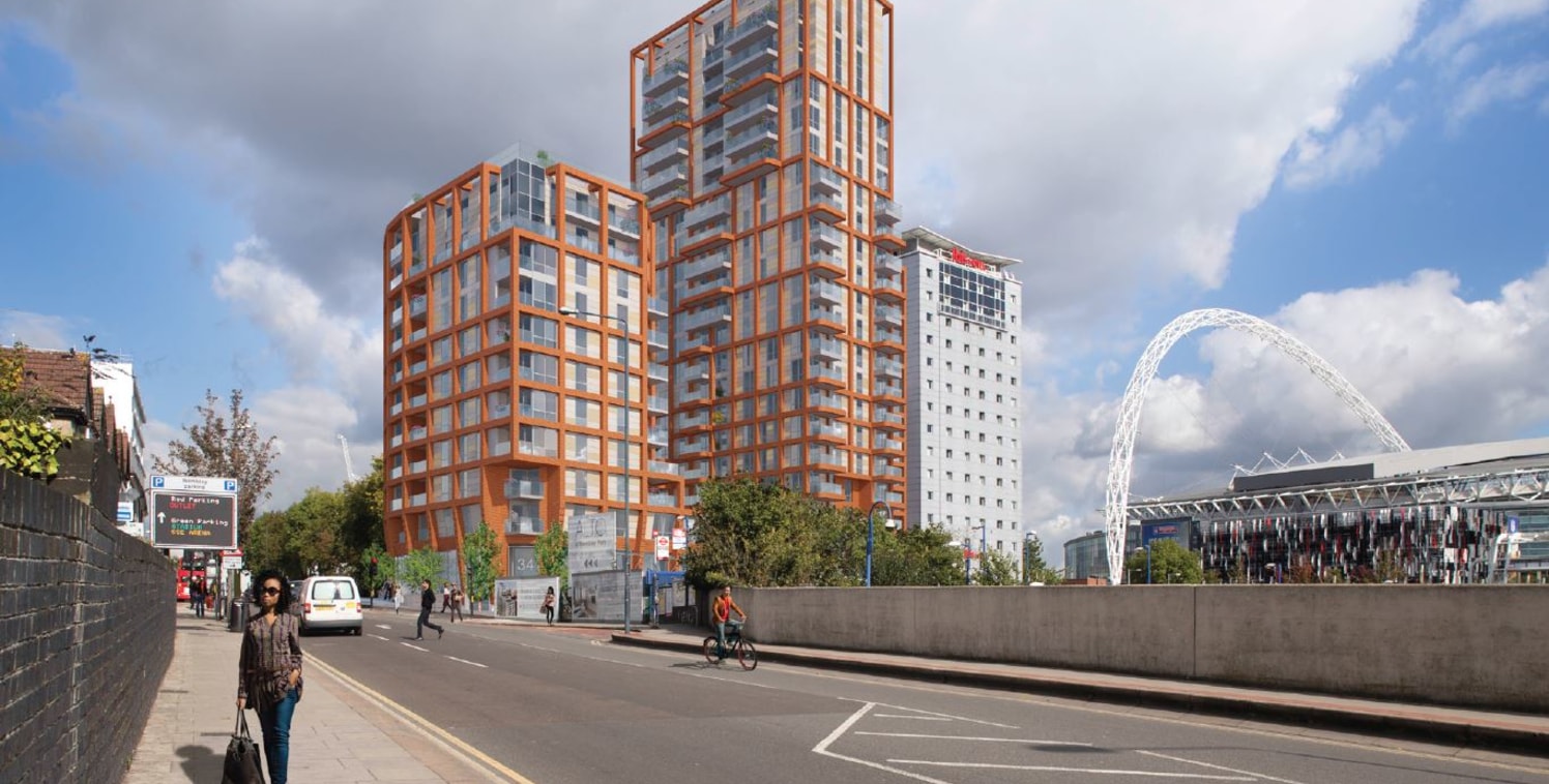 Highly Prominent A1 Unit. Within Major New-Build 198-Residential Unit Scheme. 34 Wembley Hill Road, Wembley HA9 8AD. Approx....