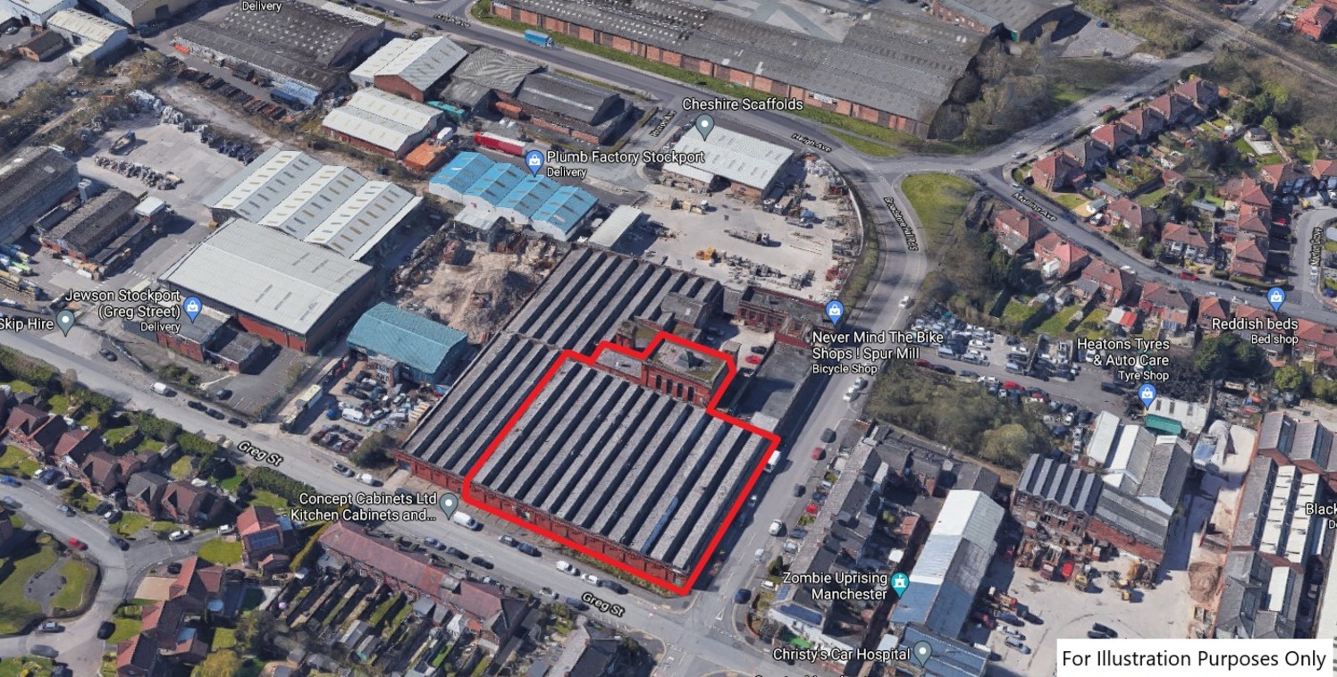 Spur Mill comprises a predominantly single storey industrial/warehouse building, which has recently been sub-divided into six units. 

Unit 2 will be accessed via a newly installed loading door fronting Greg Street along with a personnel entrance fro...