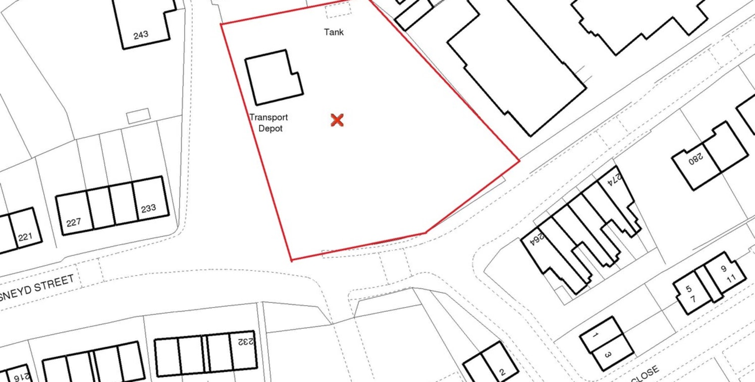 A level parcel of and extending to 0.7 acres with approximately 250 ft. of frontage to Sneyd Street.