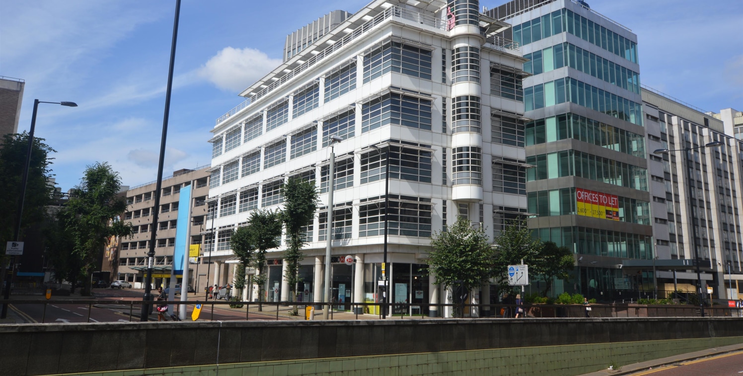 A prominently located office building situated at the junction of Wellesley Road and Dingwall Avenue in the heart of Croydon's commercial business area.