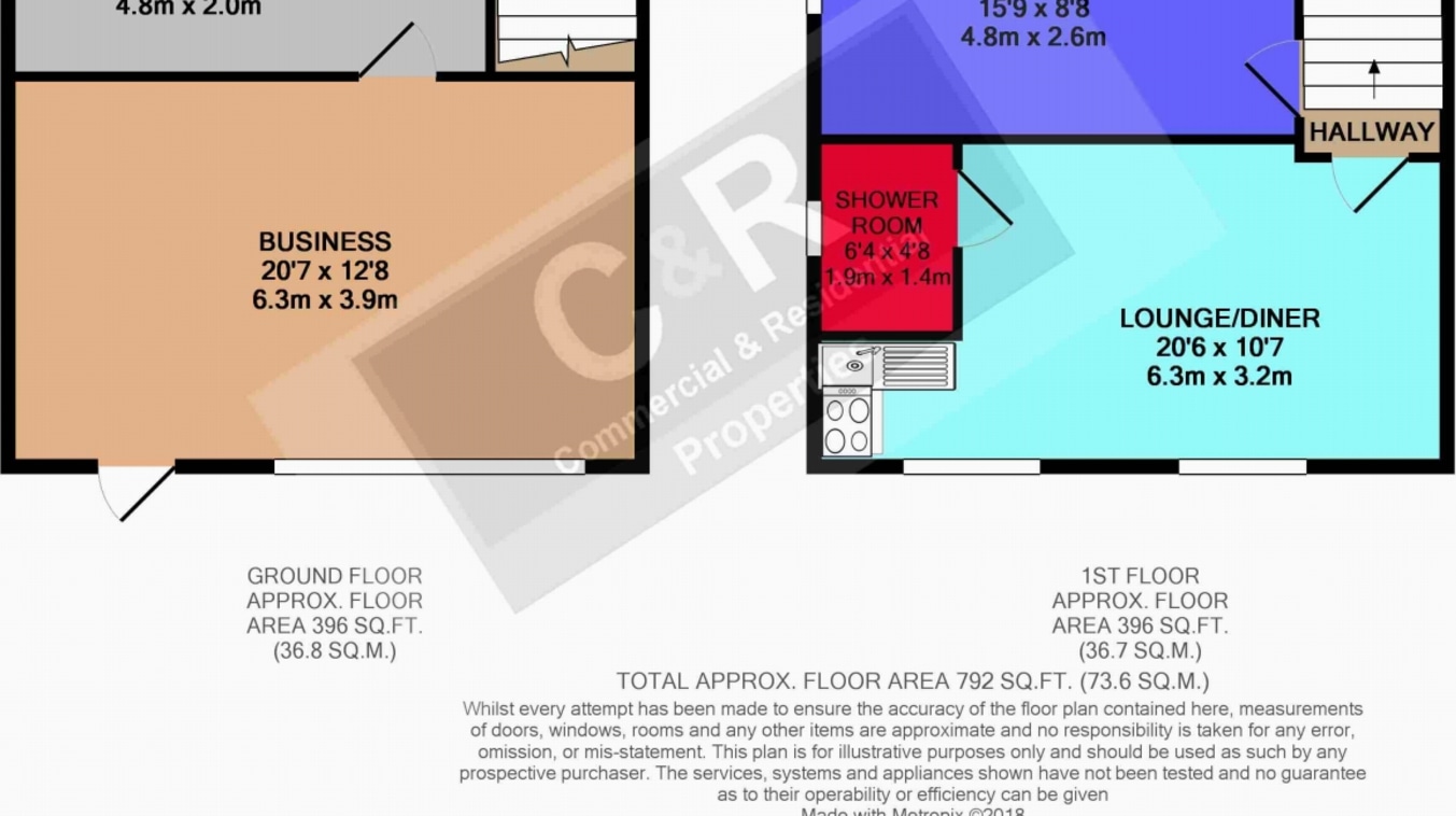 C & R City are please to bring to market this end terrace type commercial property with living accommodation above, the building itself is in a great location and would make a great development property or continued business. The business below is we...