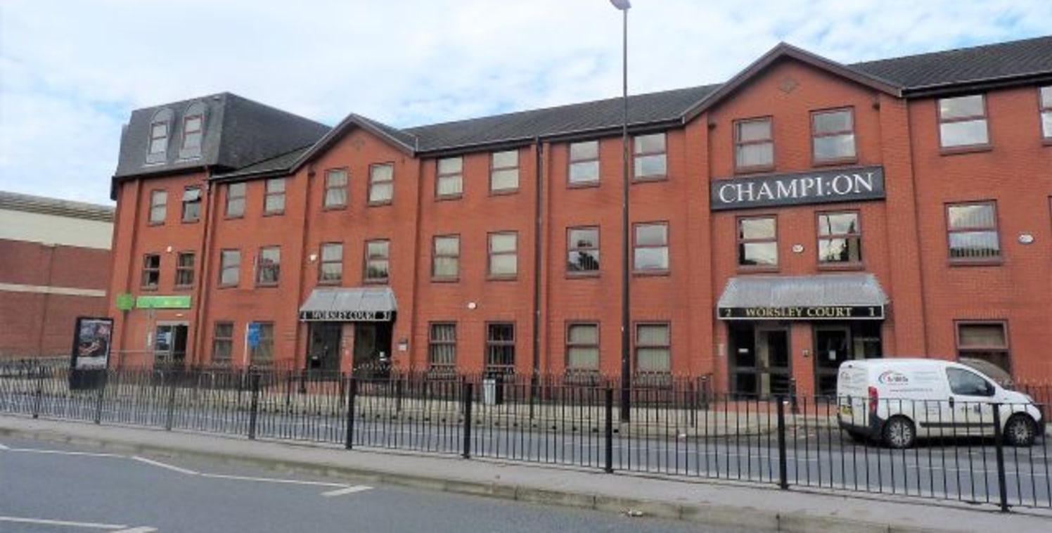 A prominent and highly visible self-contained office premises set in the locally well-known and popular Worsley Court.\n\nIdeally situated in on the High Street of the bustling town of Walkden, Worsley Court is set next to a busy retail park and situ...