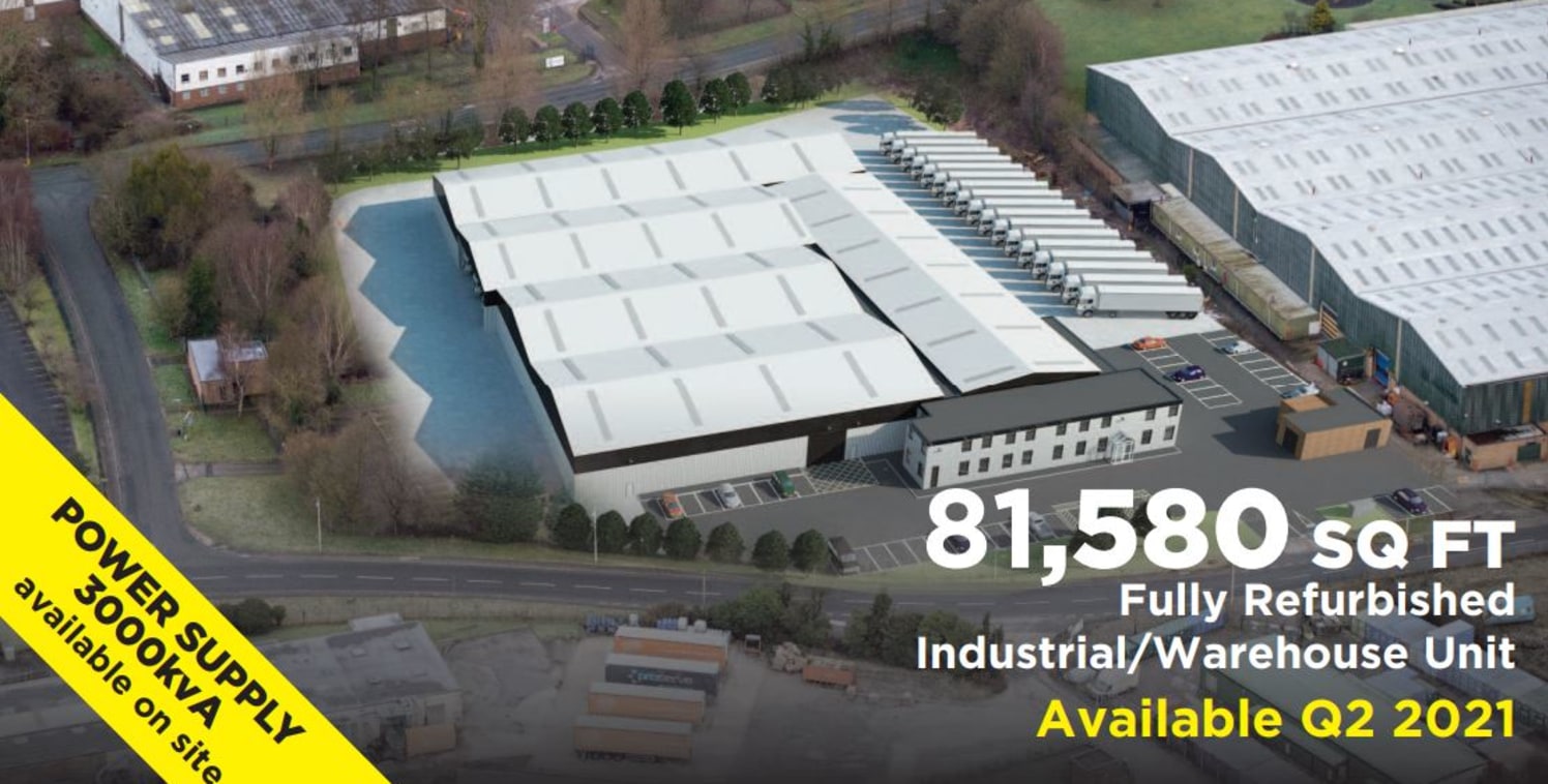 Secure self-contained site. 7.2m height to eaves / 8.8m height to ridge. New concrete yard and new concrete internal floor. New roof with 10% roof lights. New cladding to walls and existing steels to be painted. 3 no. dock levellers with new canopy t...