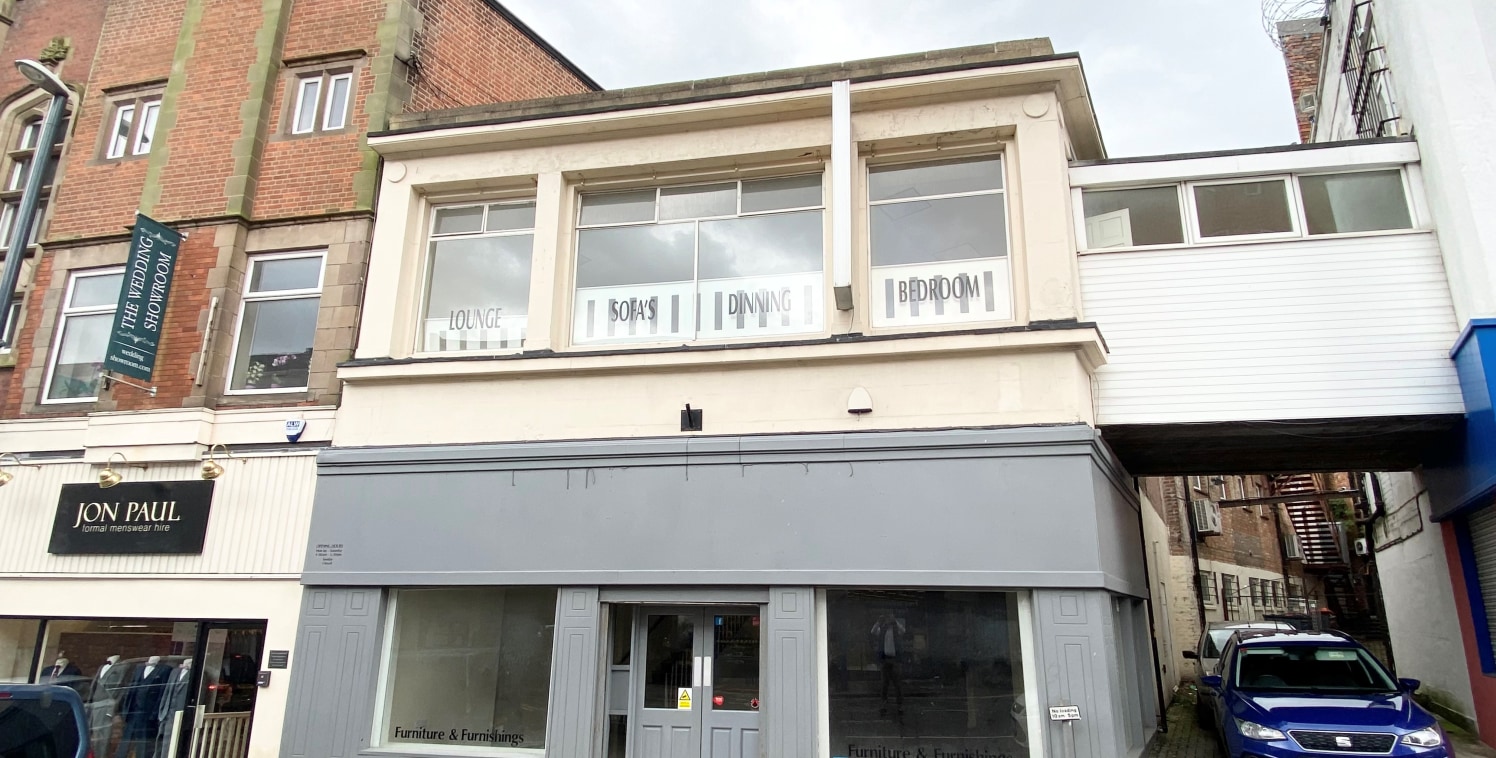 The property comprises a two storey former showroom prominently situated on Babington Lane.

The property is of traditional brick construction with window frontage on both the ground and first floor facing Babington Lane. It has a shared alleyway wit...