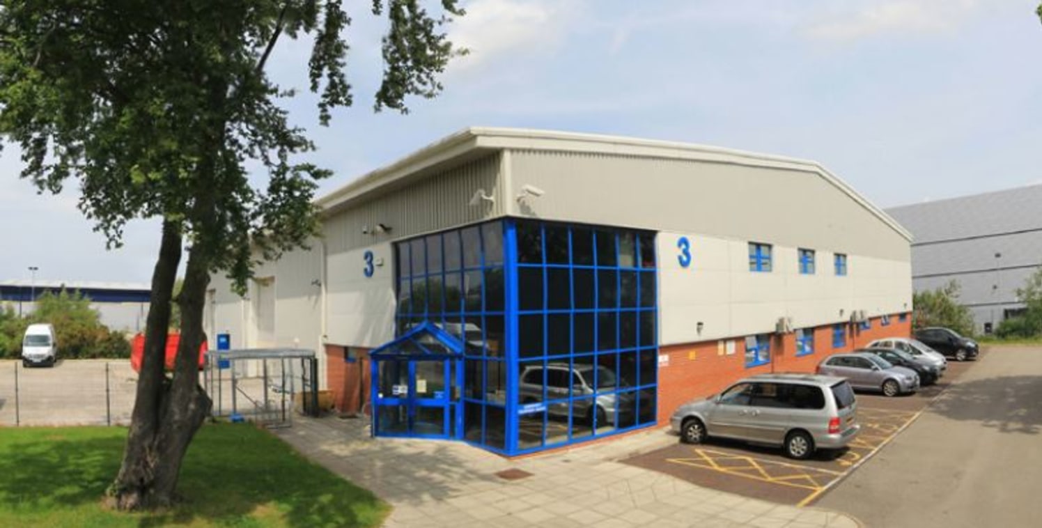 Single bay detached distribution unit. Steel portal frame construction. Metal clad elevations (part brick to ground floor offices). Pitched metal clad roof incorporating translucent roof lights. Eaves height of 6.0m. Fully lit and heated. Two electri...