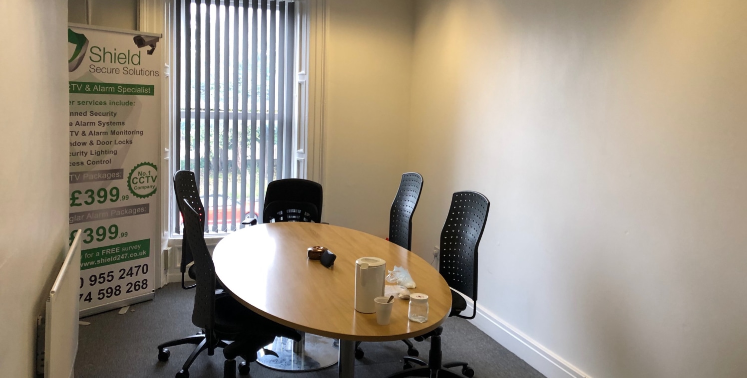 The property comprises a three storey mid-terrace office building.

The accommodation briefly provides a reception office, 3 offices and boardroom at ground floor; 3 offices, kitchen/staff room and toilets at first floor; 6 offices at second floor; a...