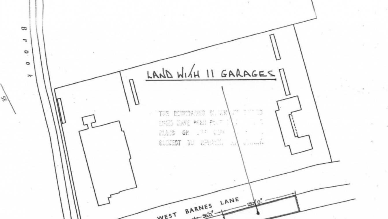 A fantastically large freehold site in New Malden, currently used as land with 11 garages. This site has the potential to build 4 x 1 bedroom apartments Subject To Planning Permission. Enquire for more details.