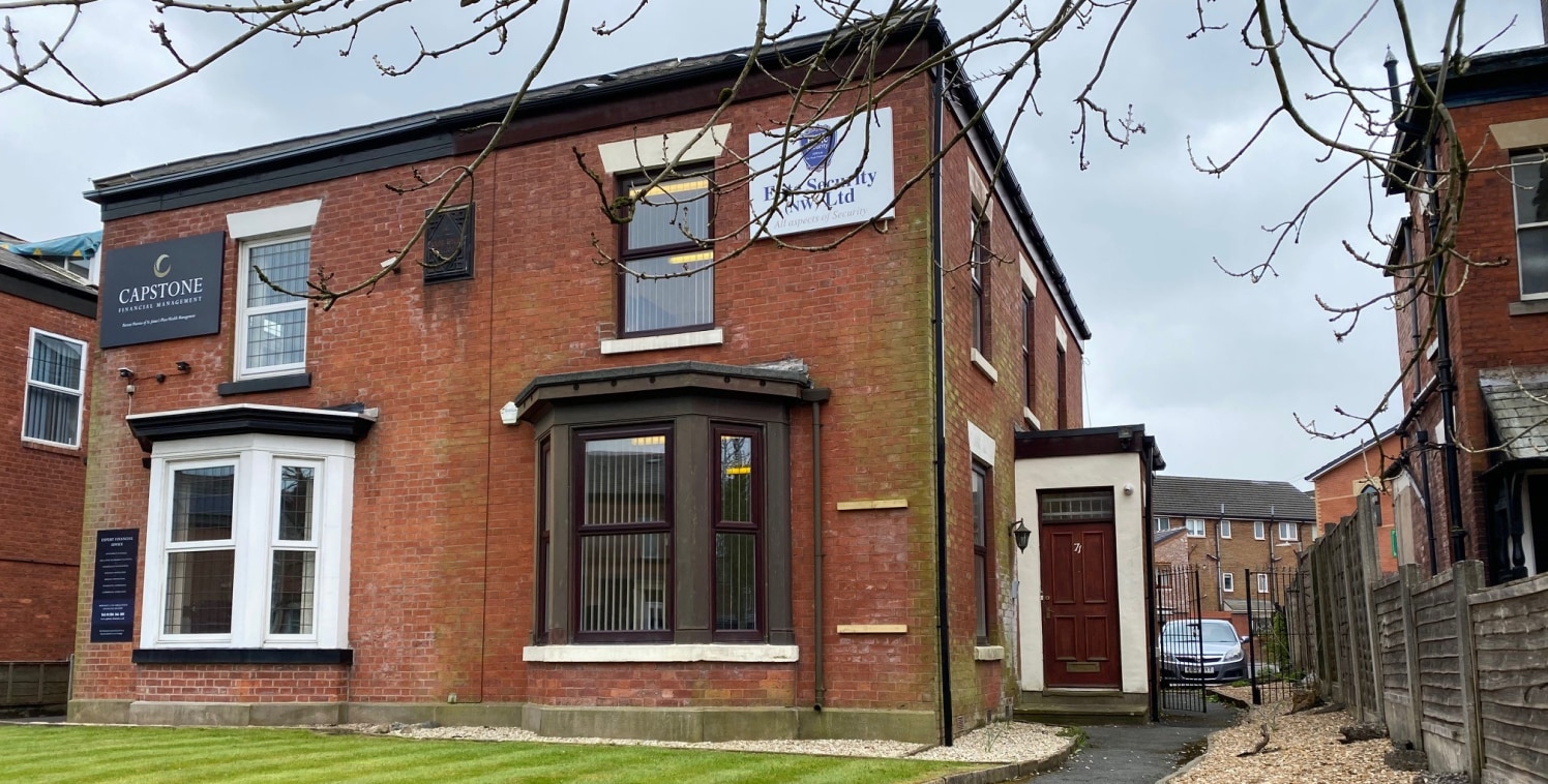 Comprising a garden and bay-window fronted, 2 storey, semi-detached office building of traditional masonry construction with a 2 storey rendered outrigger to the rear and set beneath a pitched and slated roof covering.

Internally, the property is of...
