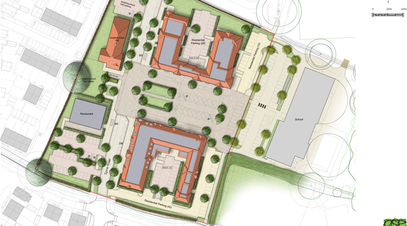 * Four individual office units within a new neighbourhood facility.

* Detailed planning consent submitted.