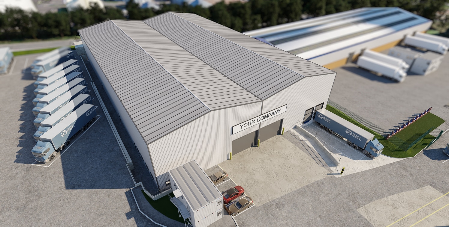 Newly refurbished industrial/logistics facility with extended 12m eaves height