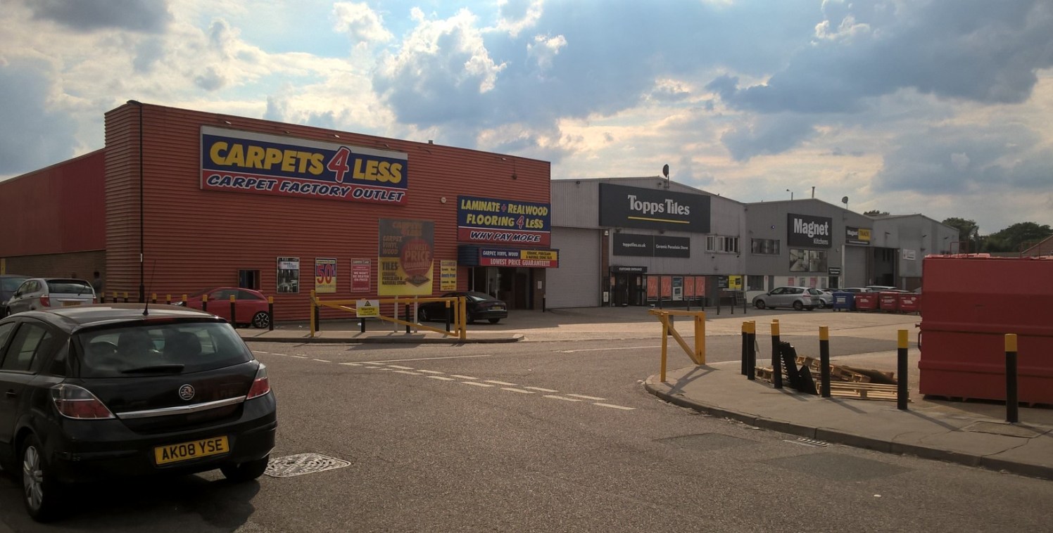 A large ground floor unit extending to 11,405 sq ft with A1 retail consent and car parking to the front.

The freeholder will consider a split of the premises to provide two units of approximately 5,500 sq ft each.

Other occupiers include Topps Tile...