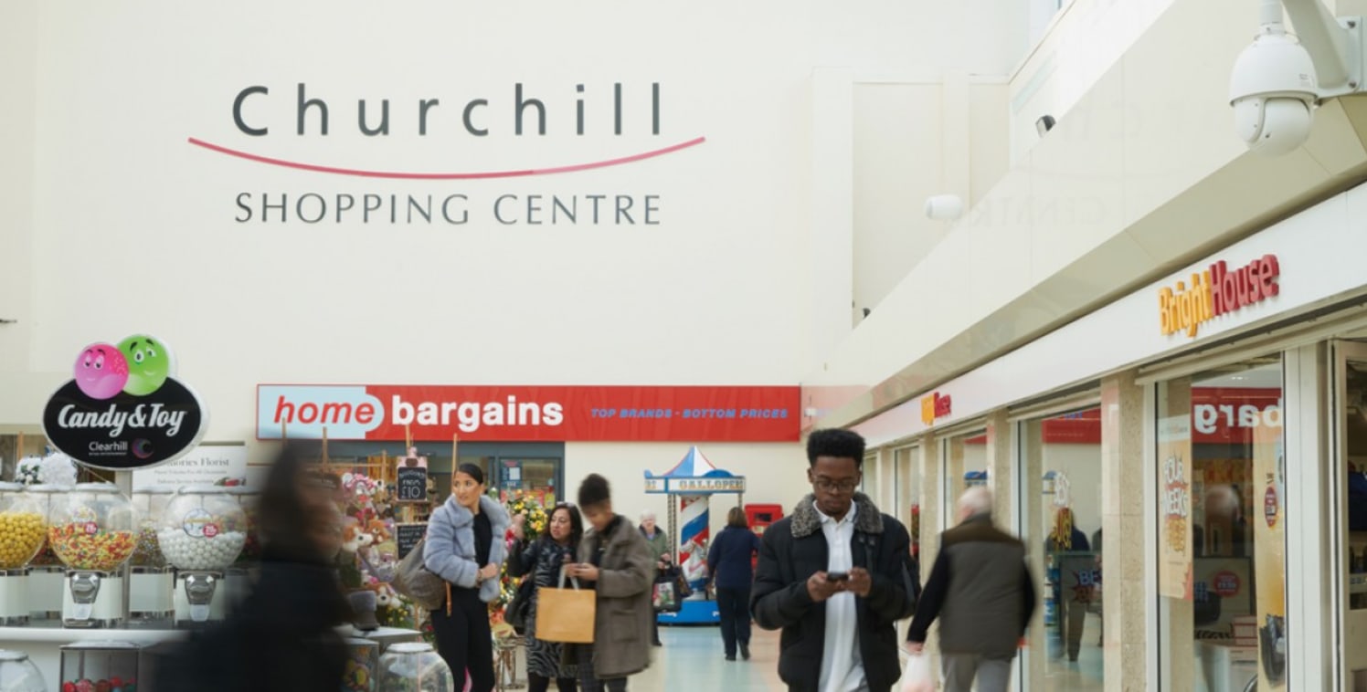 <p>The Churchill Shopping Centre is a 130,000 sq.ft enclosed centre, located just off Castle Street, the principle retail street in Dudley.&nbsp; The centre is anchored by Home Bargains and Iceland.</p>

<p>The centre is adjacent to the central bus s...