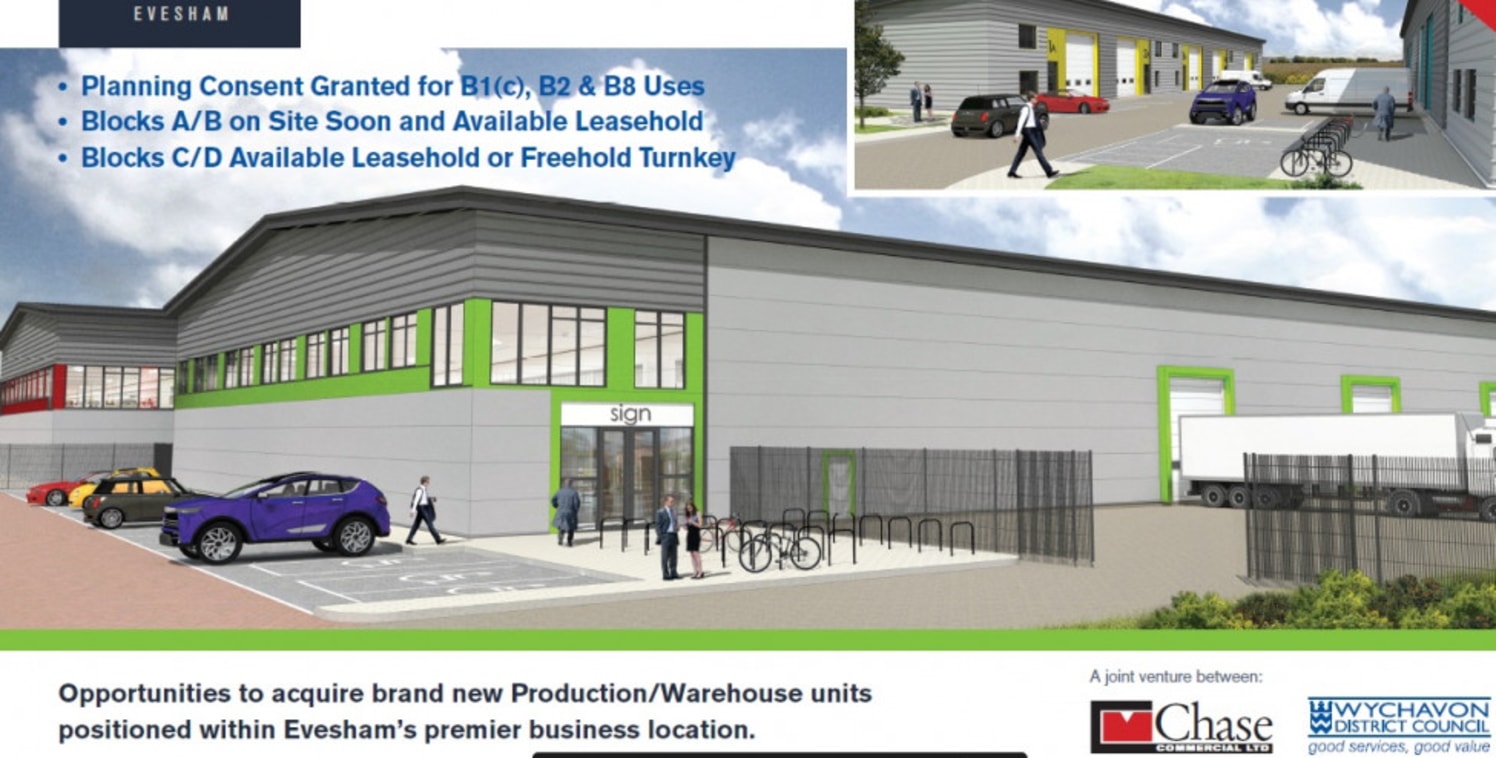 Vale Park is superbly located directly off the A48 Evesham Bypass. Vale Park South is the latest phase of development and extends to a total of 28 acres and will provide brand new production/warehouse units in two terraces....