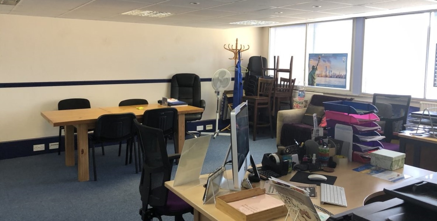 The office is a bright town centre office accessed via a separate staircase leading to both first and second floor offices.

The second floor is open plan with two separate offices and a kitchenette area.