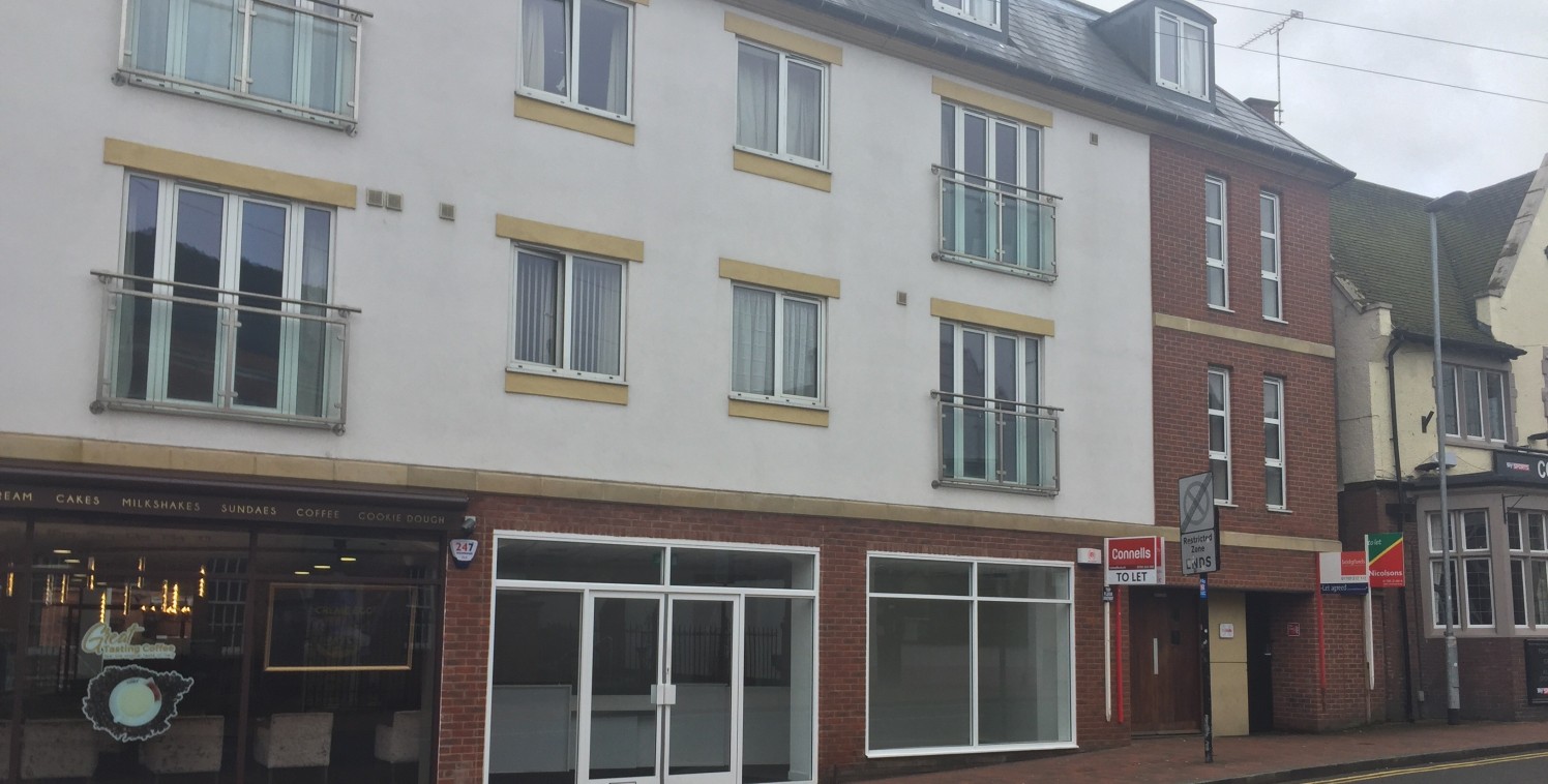 The premises are situated in Stafford town centre on the south side of Mill Bank between its junctions with Greengate Street, Bridge Street and South Walls. Adjacent to THE LITTLE DESSERT SHOP and close to a major branch of THE ROYAL BANK OF SCOTLAND...