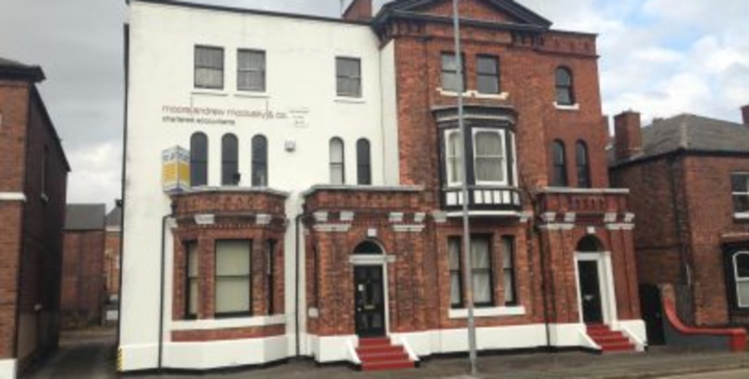 An adjoining pair of period, semi-detached office buildings with car park to the rear.<br><br>The interior provides individual office rooms, with a small kitchen area on each floor.<br><br>The basement provides storage and is accessed via an internal...