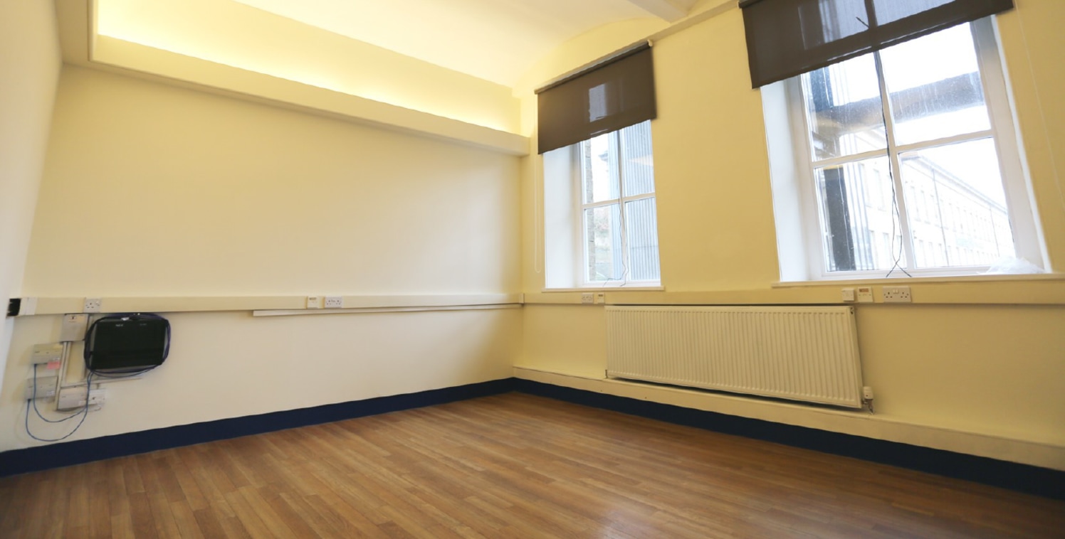 The suite is located from one of Dean Cloughs many gallery corridors and has access shared modern kitchen and male and female wc facilities.

D Mill is situated within the heart of Dean Clough and offers a variety of modern office suites having the b...