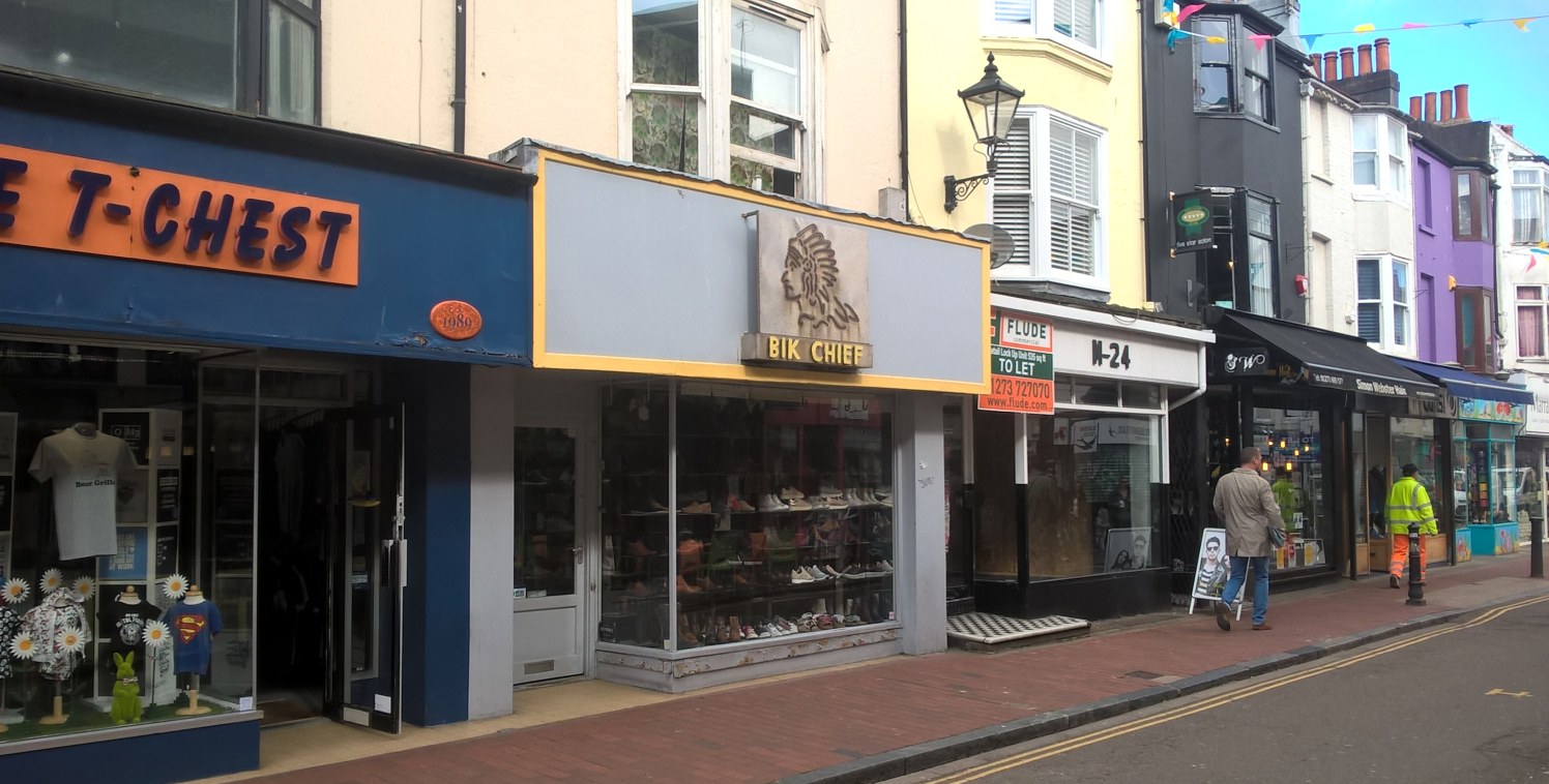 * Single fronted A1 shop 

* Ground floor sales with ancillary basement storage 

* Heart of Brighton's popular North Laine