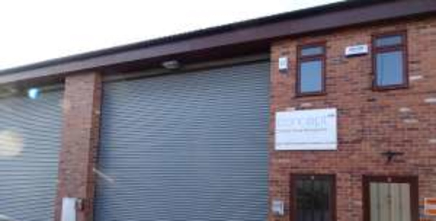 Self-contained industrial workshop. Open plan workshop space. Full height loading....