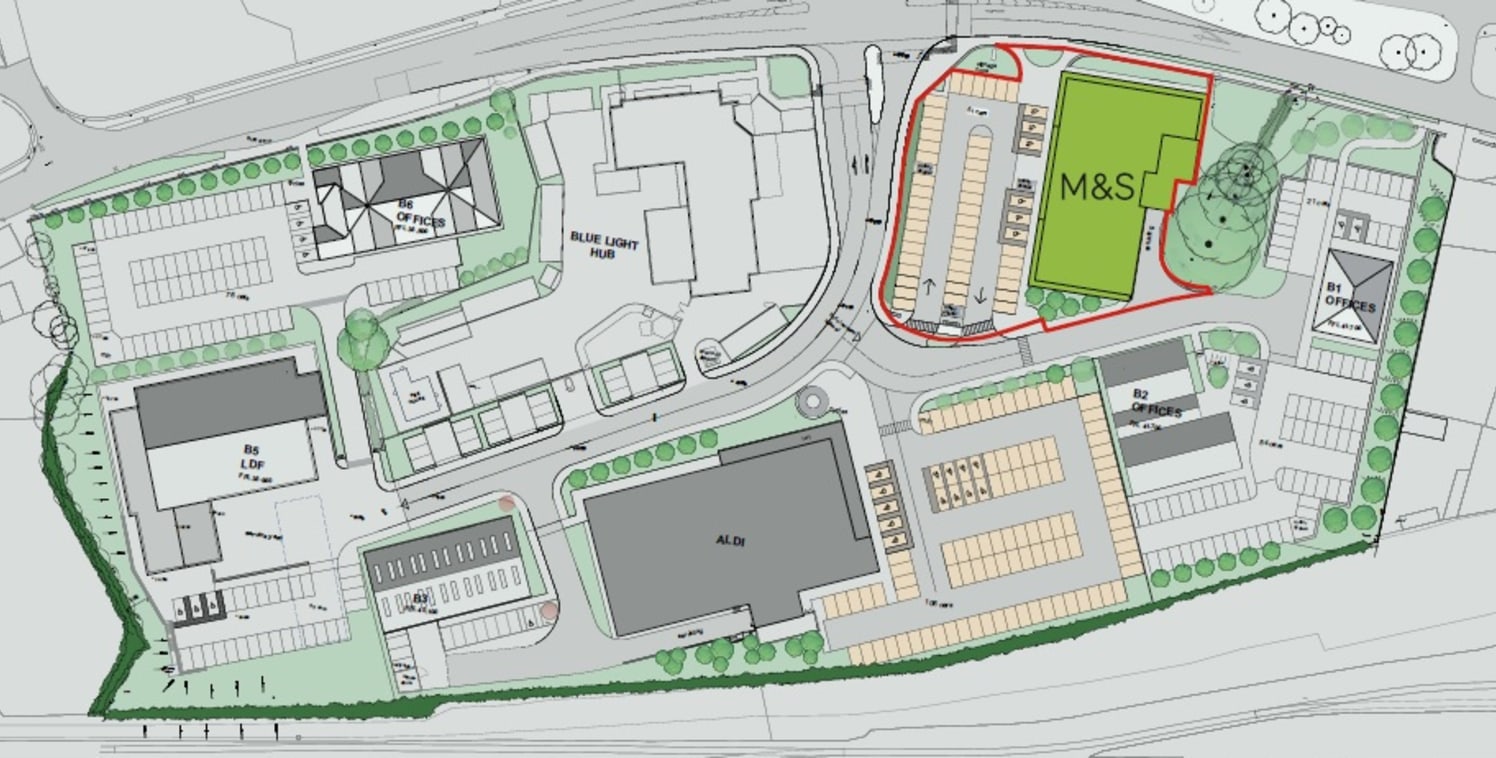 The unit was developed by Rawdon Property Group to provide a modern purpose-built store for M&S Simply Food, with ancillary storage, dedicated loading areas and car parking. M&S has 51 allocated car parking spaces providing a parking ratio of 1:231 s...