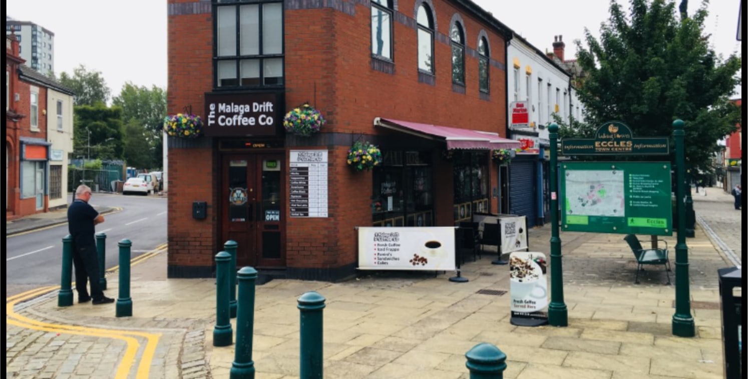 Location

Prominent location in Eccles Town Centre on the corner of the pedestrianised section of Church Street and Church Road. 

Eccles Railway Station is situated directly opposite. The Metro tram interchange is within a 2 minute walk of the prope...