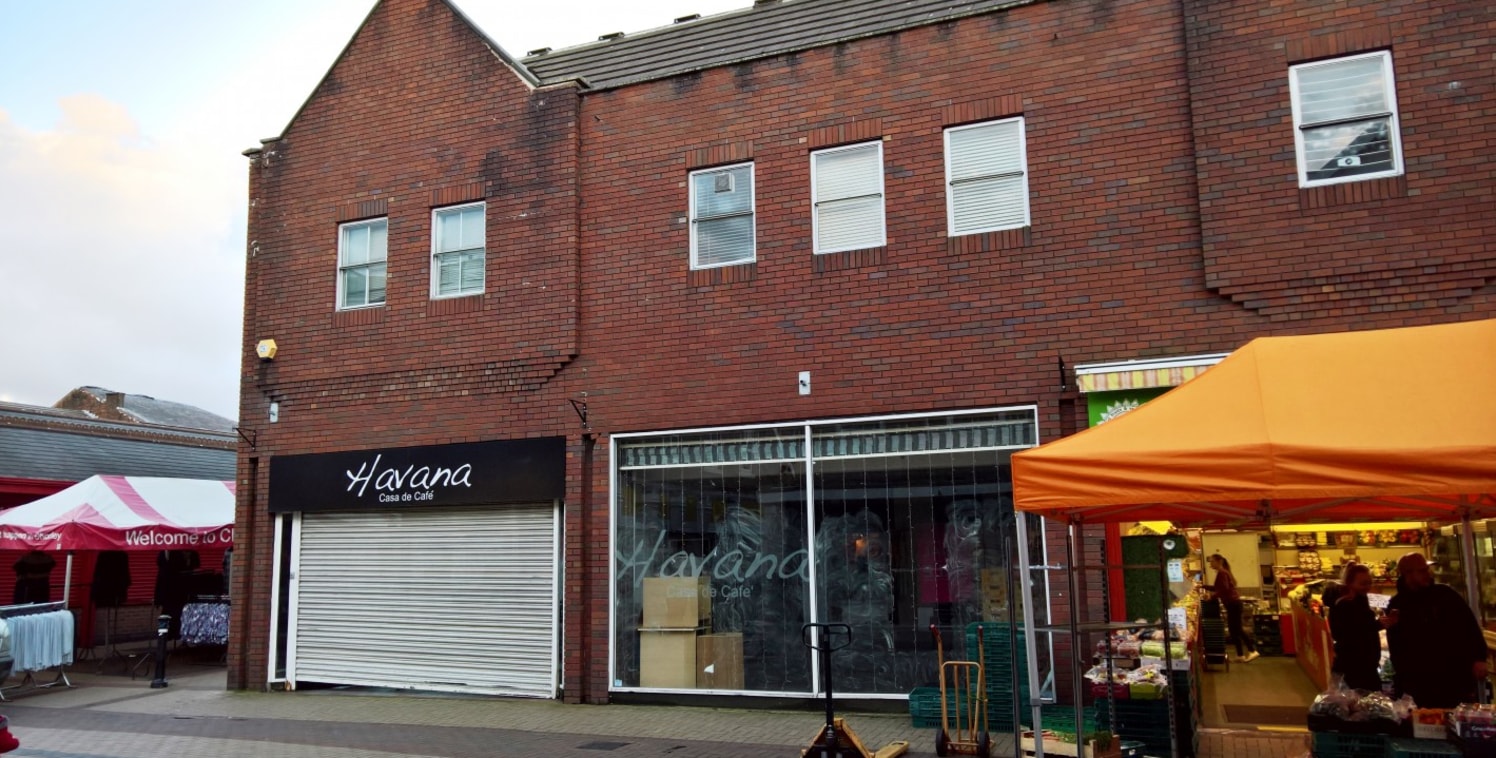 <p>Five retail units close to indoor market in popular market town of Chorley with a growing population.</p><ul>

<li>Pedestrianised streets</li>

<li>Modern town centre retail units</li>

<li>Considerable footfall</li>

<li>Nearby retailers include:...