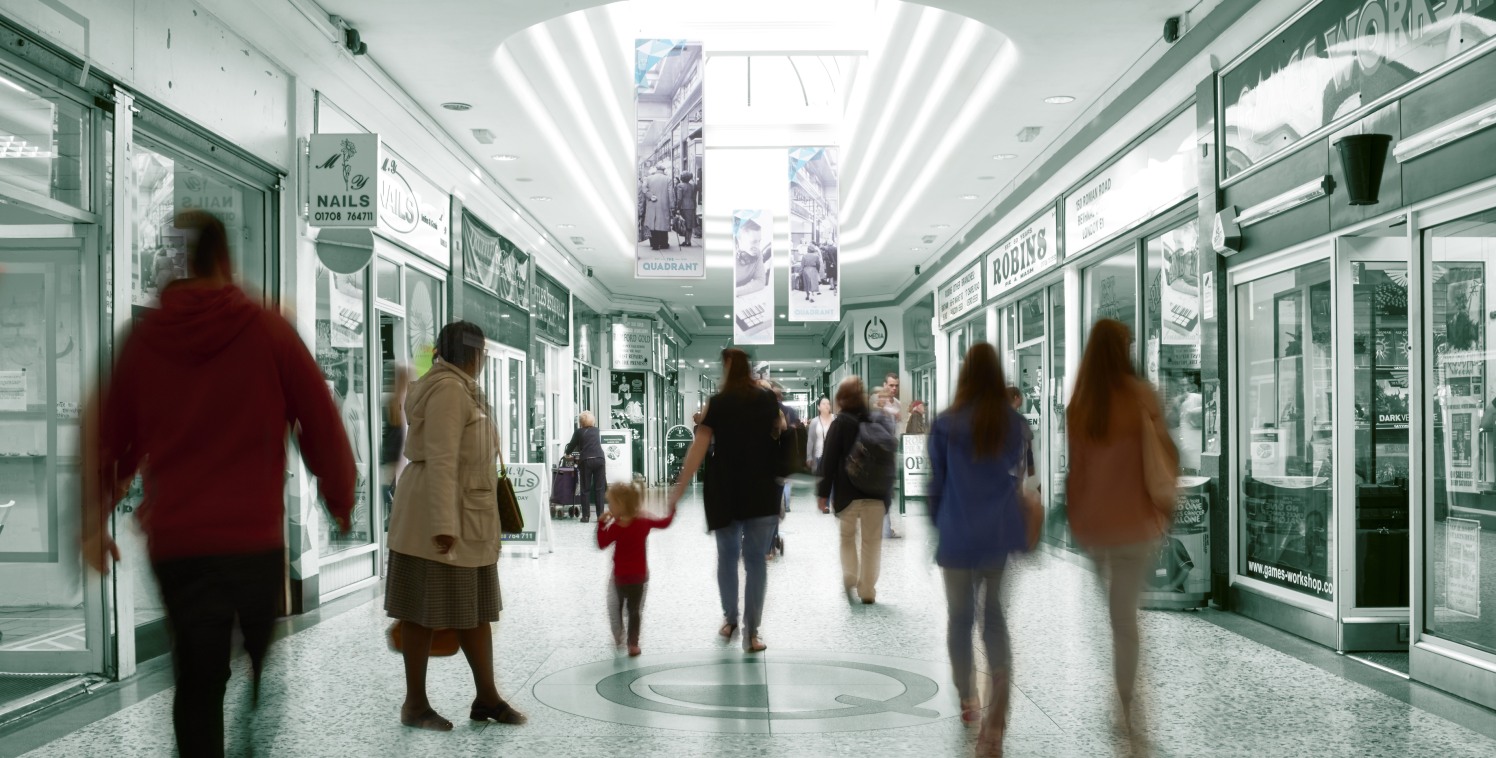 Comprising various retail units within the Quadrant Arcade.