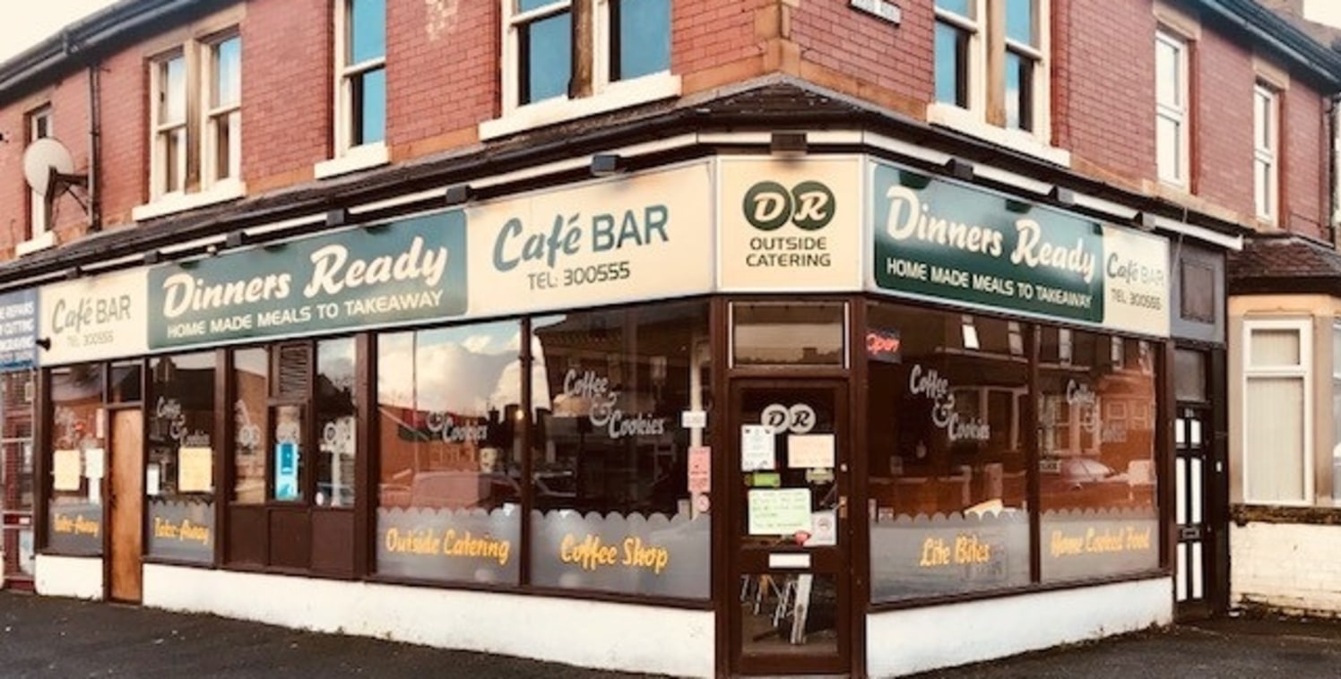 Established Cafe and Takeaway business situated in a very prominent position in the busy all year round trading location of Whitegate Drive in Central Blackpool. This dual business which has separate entrances for the takeaway and diners wishing to e...