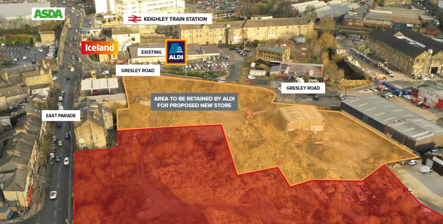 The subject site forms part of a larger development site, part of which is due to be retained and developed by Aldi for one of their new format foodstores.

For the avoidance of doubt, Plot A will be retained by Aldi and is not included in the wider...