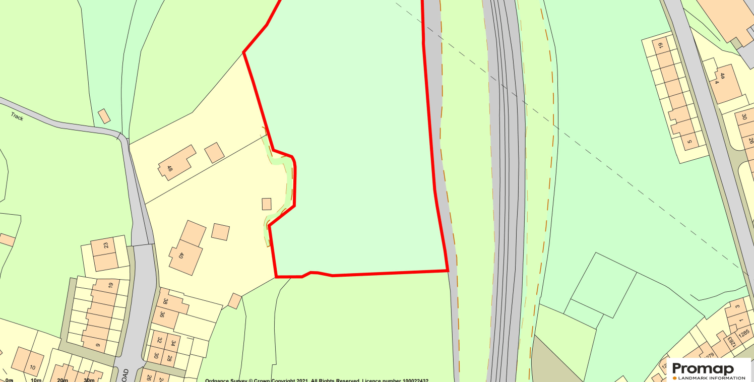 The land is gently sloping from west to east and is being sold as opportunity land with the potential for redevelopment subject to gaining the relevant planning permission.