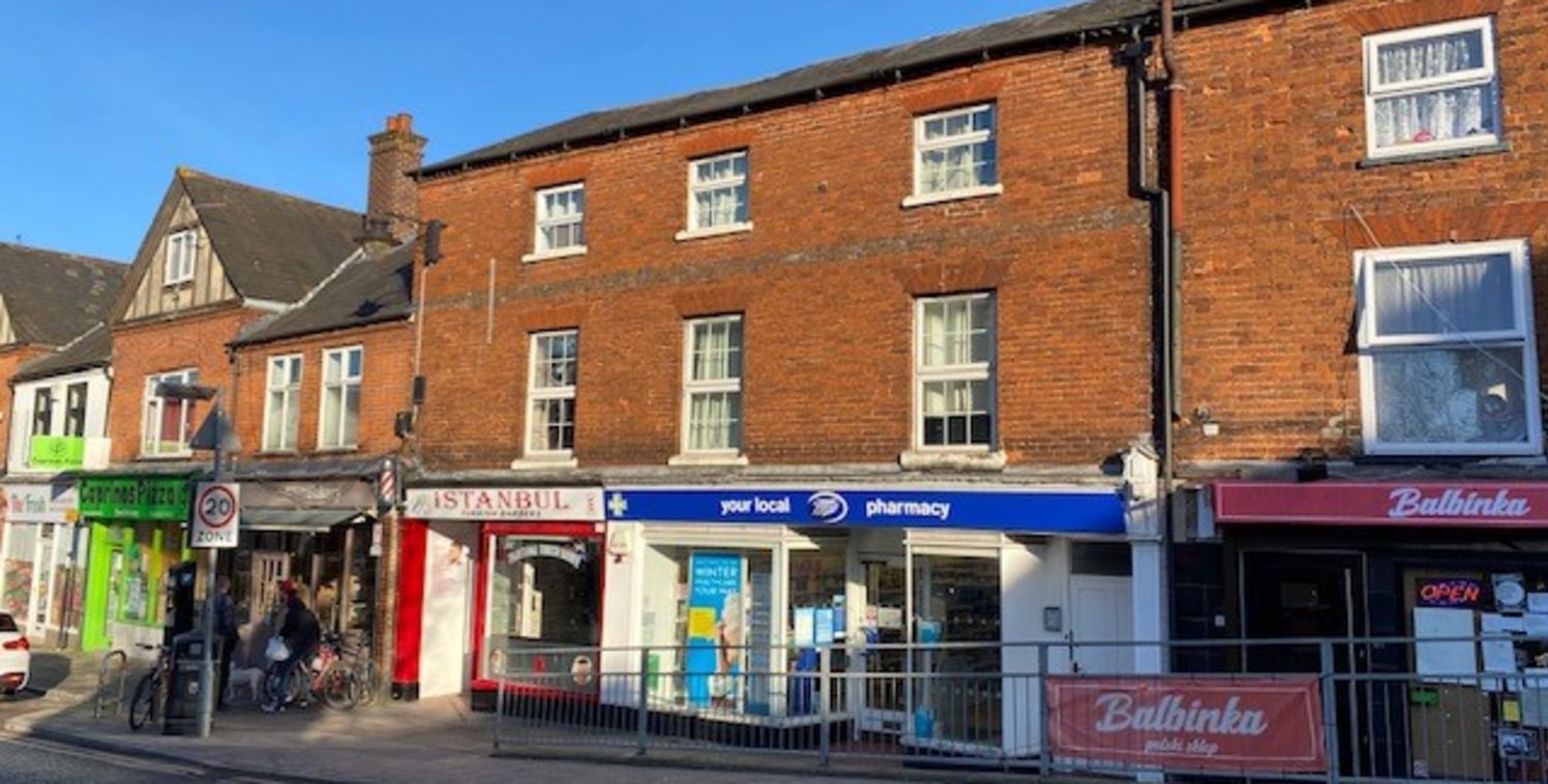 A ground floor retail unit currently used as a pharmacy set within a 3 storey building.

The space includes large retail space together with rear space for workroom, Kitchen and two WC facilities.

The property benefits from suspended ceilings, cat I...