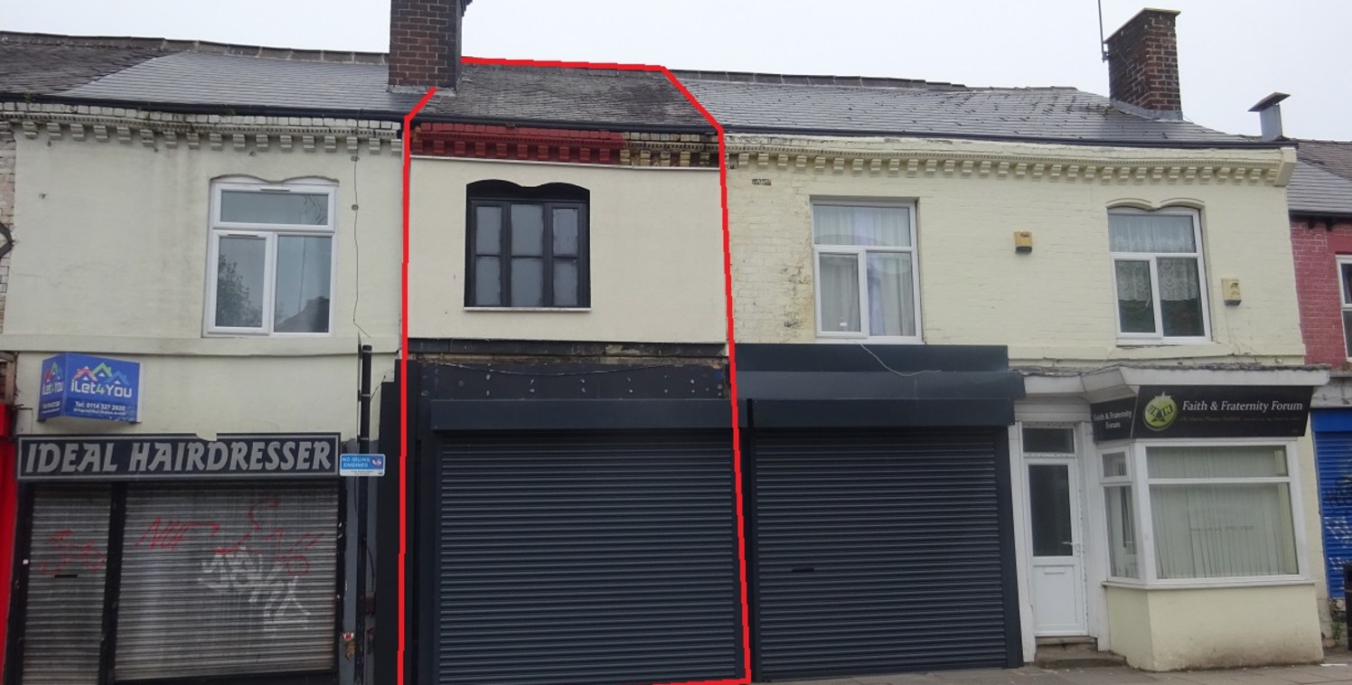 Shop and Flat offered with vacant possession