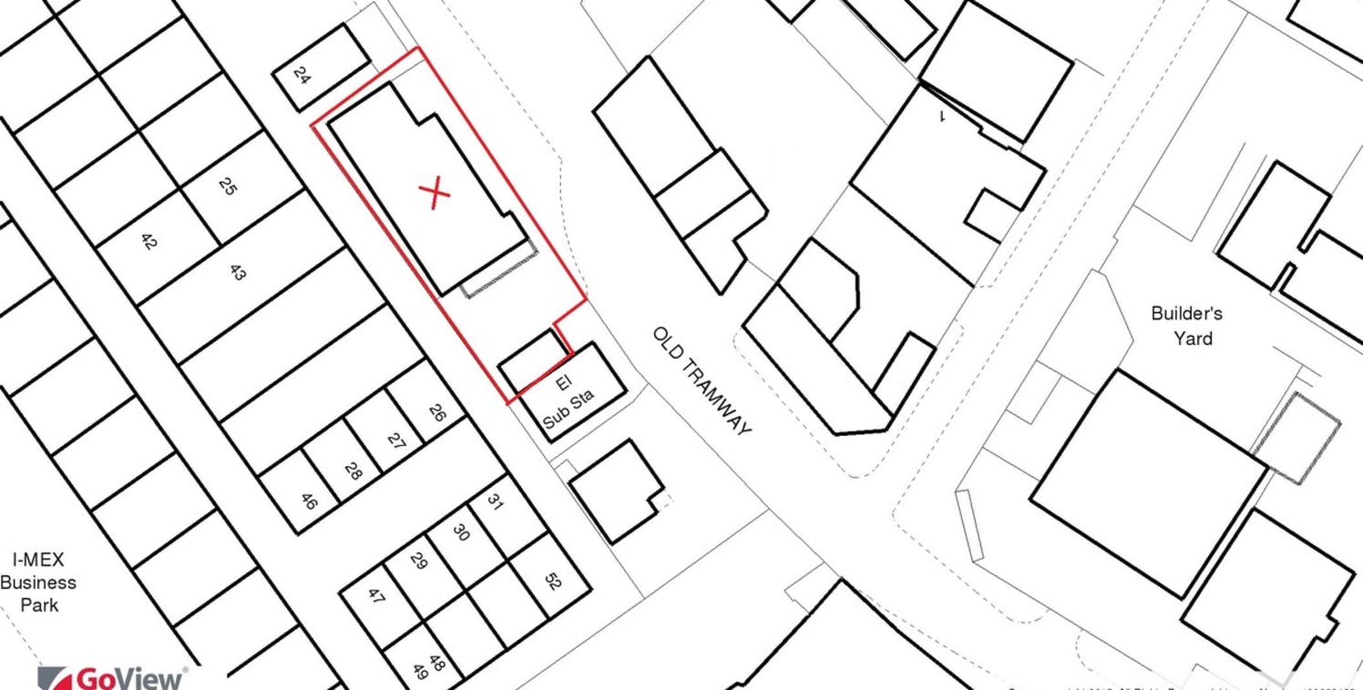 A former scaffolding yard extending to 0.16 acres with roadside frontage to Old Tramway.