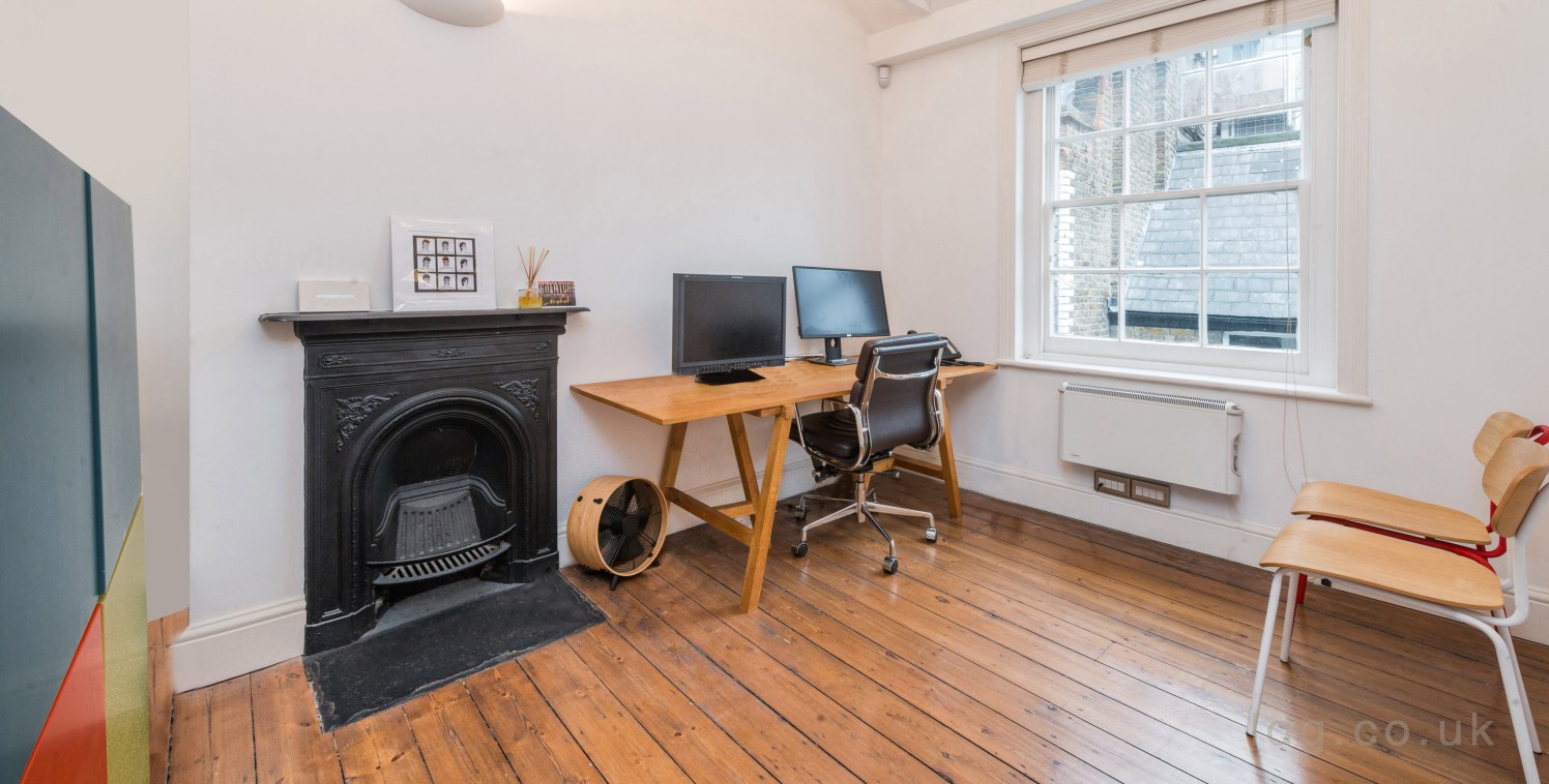 Strapline: Self-contained upper floor office - Homely feel - Wood flooring - Pendant lighting - Good natural light - Sashed windows - Roof...