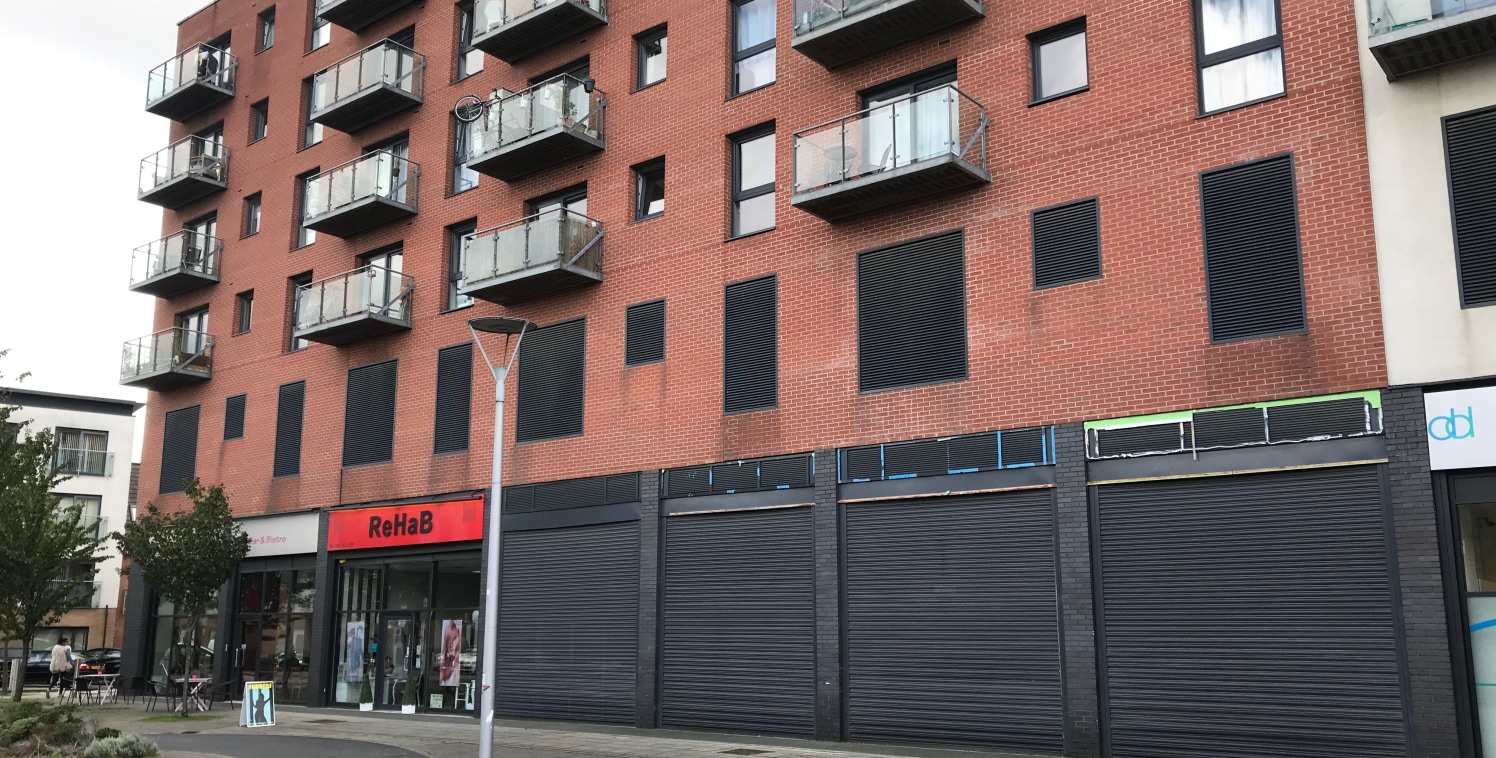 The property comprises a number of ground floor retail units. 

Unit 4a has frontage onto Broughton Lane. Internally it has a mix of carpeted and laminate floors, plastered and painted walls, electric storage heaters as well as cat 2 lighting through...