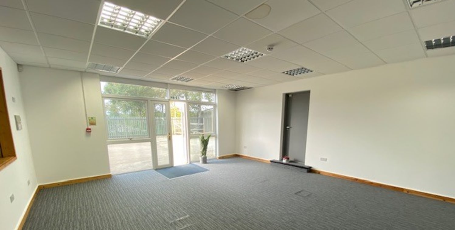 The property comprises an office building set within its own grounds. 

The space is fitted out with carpet to the floors, two main open plan areas plus directors / meeting office, ladies and gents WC's, with the gents having space and plumbing for a...