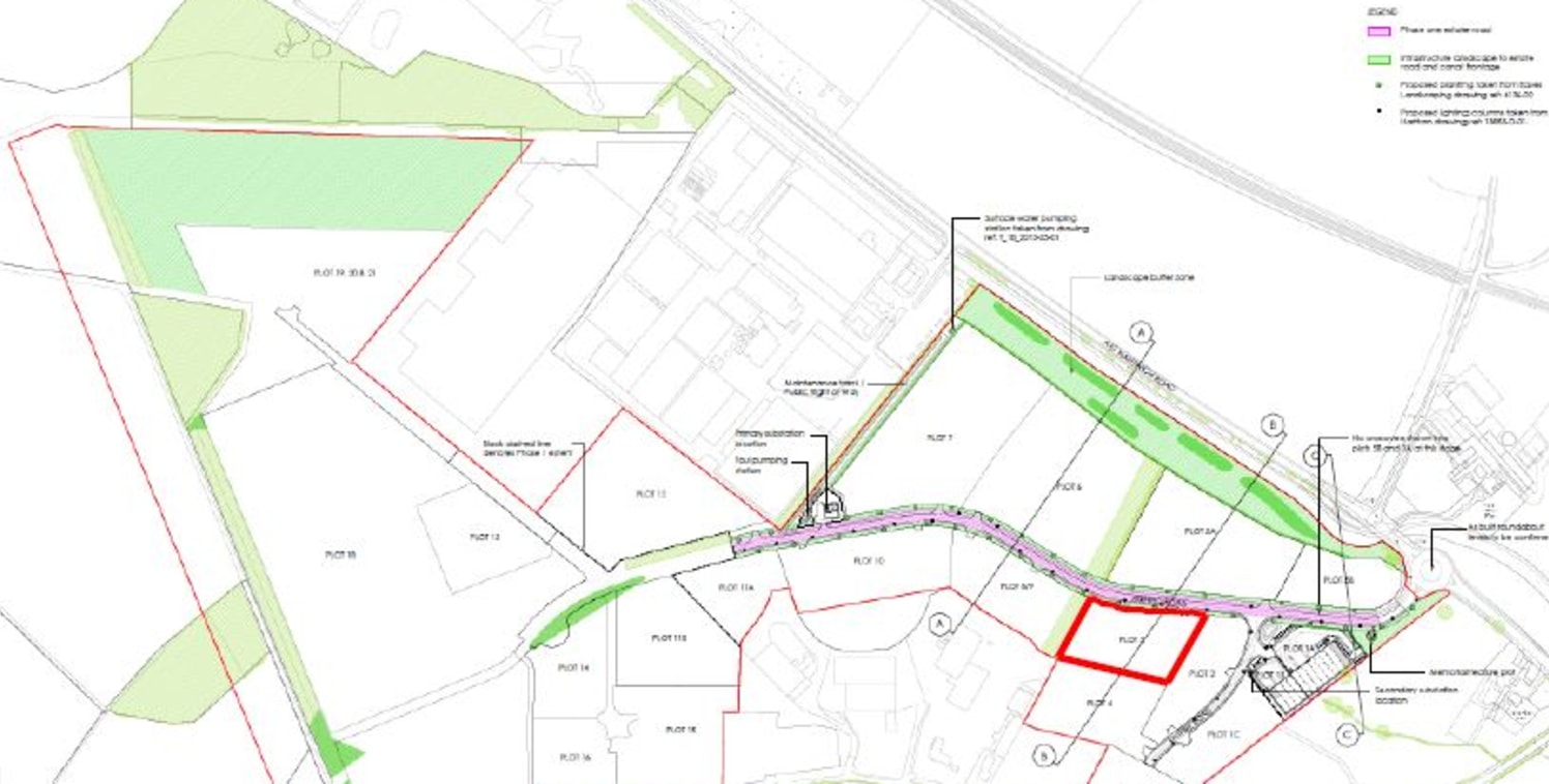 Development plot of 2.3 acres for sale at Cheshire Green Industrial Park, Wardle, Nantwich.

The site is allocated for B1, B2 and B8 uses and is suitable for owner occupiers, self build/developers.

The plot is available to purchase at a price of £68...