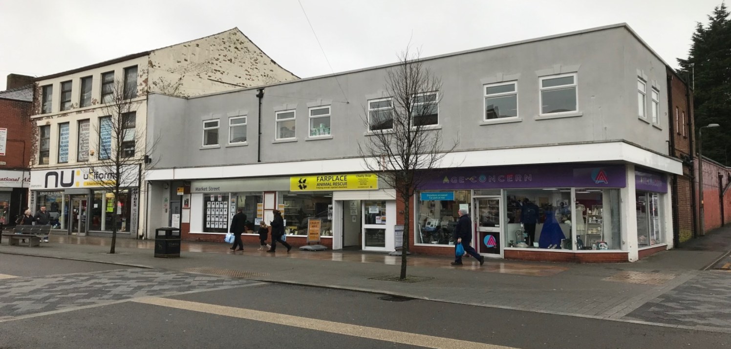 ** UNDER OFFER** 

A two storey brick built property which comprises two retail units at ground floor with self-contained offices at first floor level. A secure tarmacadam surfaced car park is provided to the rear.