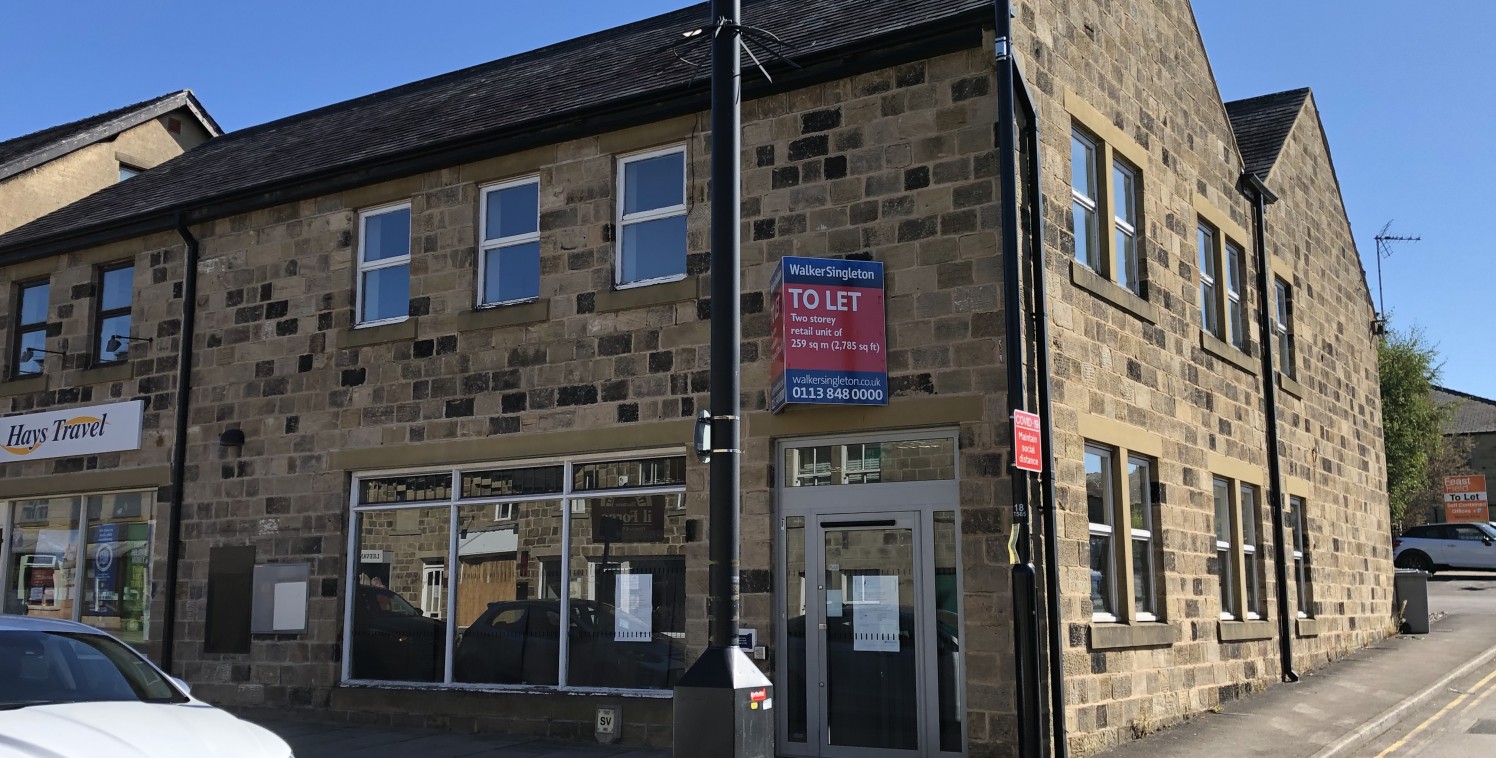 The property comprises a modern two-storey retail unit.

It provides open plan space on each floor that has been divided up to provide a banking hall, offices, strong room and stores at ground floor, with three offices, stores, staff room and toilets...