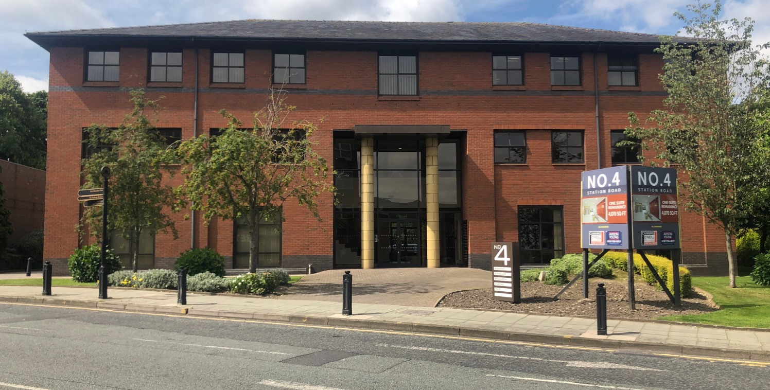 Ground Floor Fully Fitted Office Suite - Ready to Occupy

16 Parking Spaces Available

Short Term Lease Term Available

Centre of Cheadle Hulme