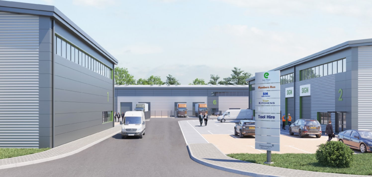 6 new trade counter units and 8 industrial/warehouse units. Green credentials include low air permeability design, electric vehicle charging points, 15% warehouse roof lights increasing natural lighting, high performance insulated cladding and roof m...