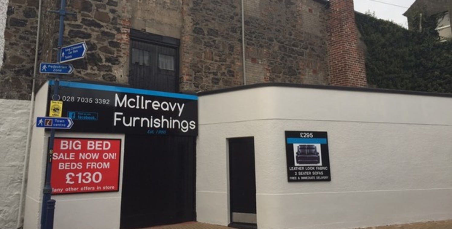 Situated within the pedestrian area, the subject occupies a prominent location within Coleraine town centre, with excellent frontage on to both New Row and Society Street. Surrounding occupiers include, the Post Office, Moores ( a large independent d...