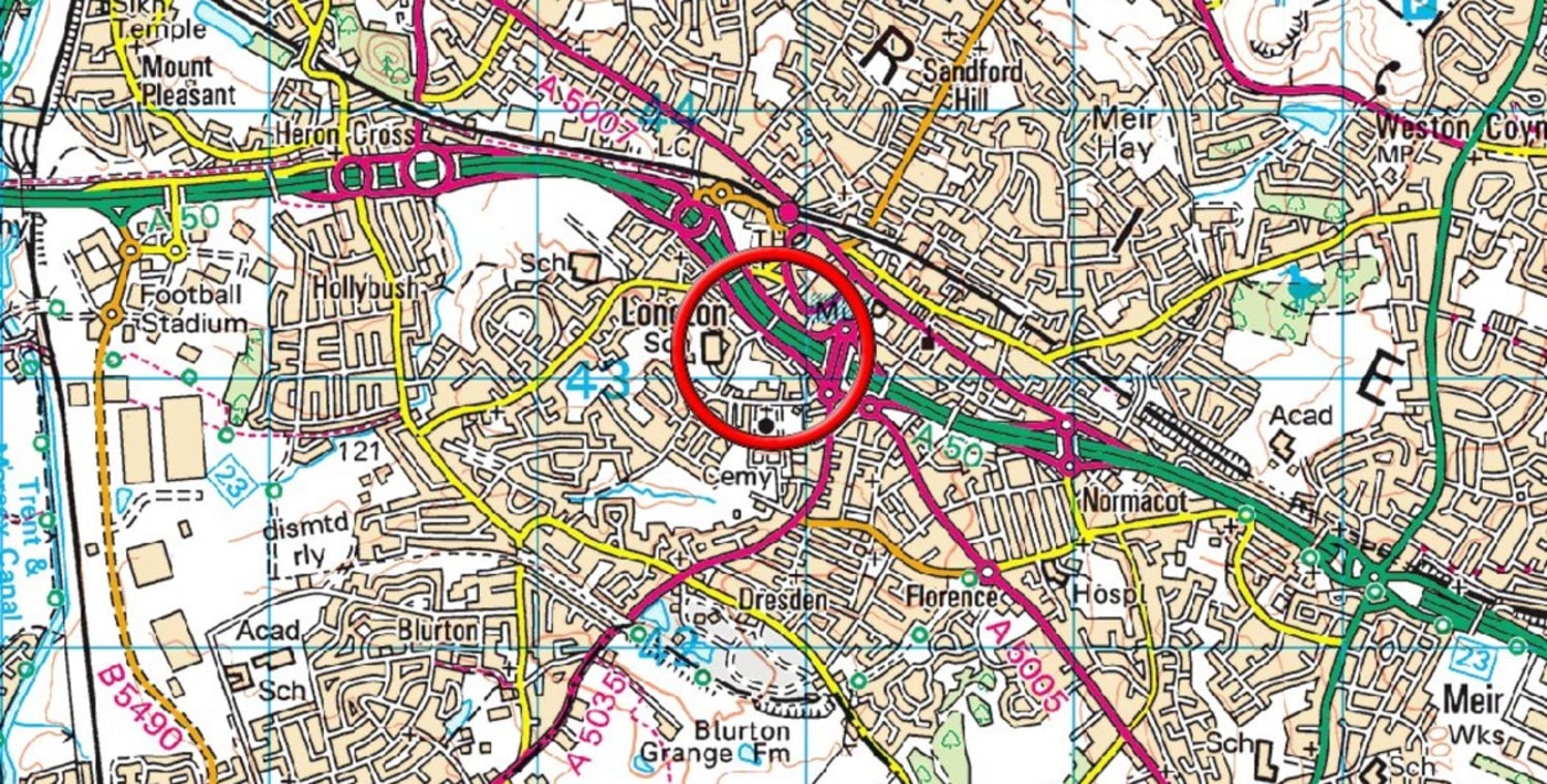 A level parcel of land extending to 0.2 acres, cleared of buildings and having 205 ft. frontage to the A50 dual carriageway on the outskirts of Longton town centre.