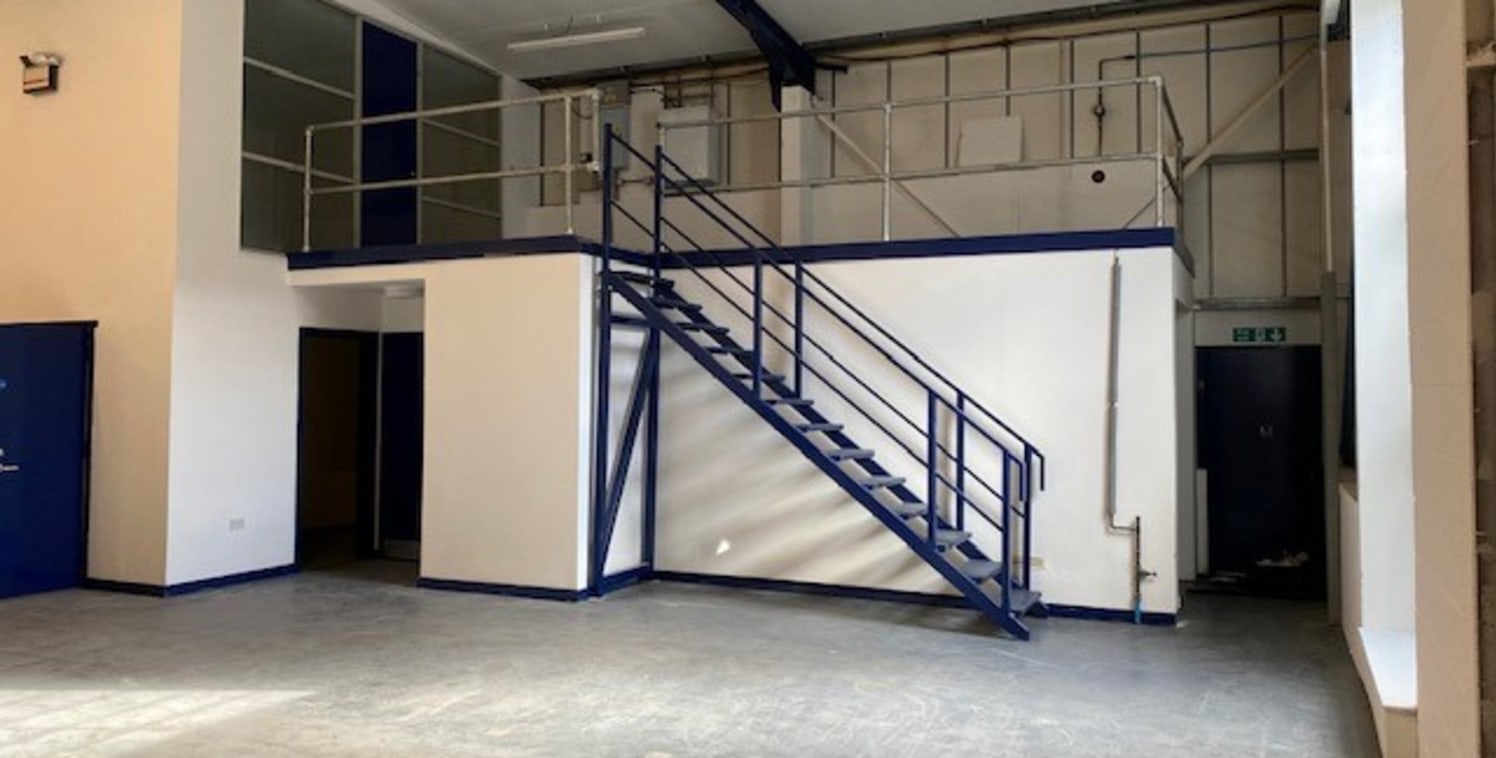 The property comprises a steel portal framed building with block walls clad in metal.

The space includes workshop / warehouse, ground floor office, kitchen and male and female WC'S and to the first floor open plan office /showroom with mezzanine sto...